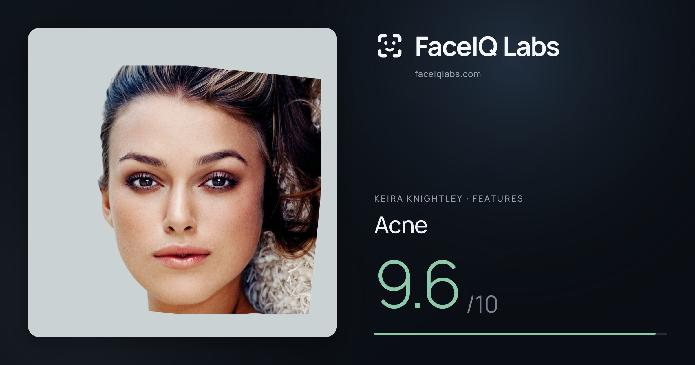 Keira Knightley Acne: 9.6/10, drawn on the photo
