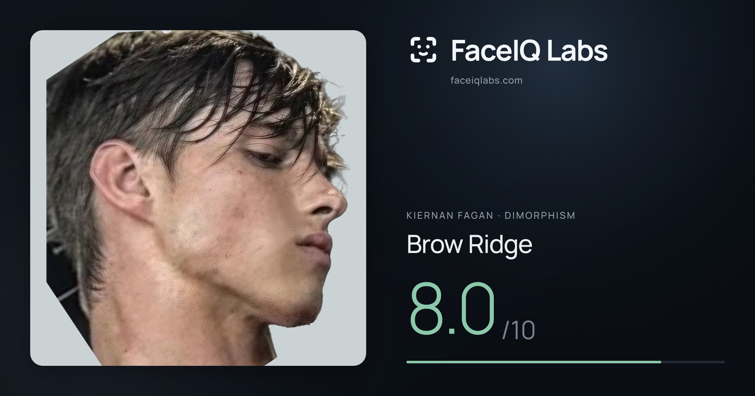 Kiernan Fagan Brow Ridge: 8.0/10, drawn on the photo