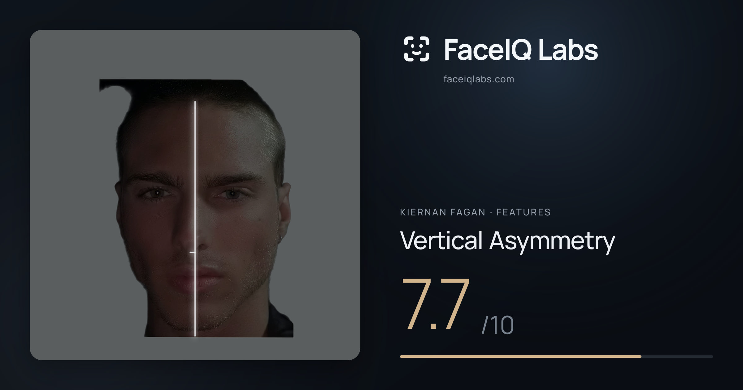 Kiernan Fagan Vertical Asymmetry: 7.7/10, drawn on the photo