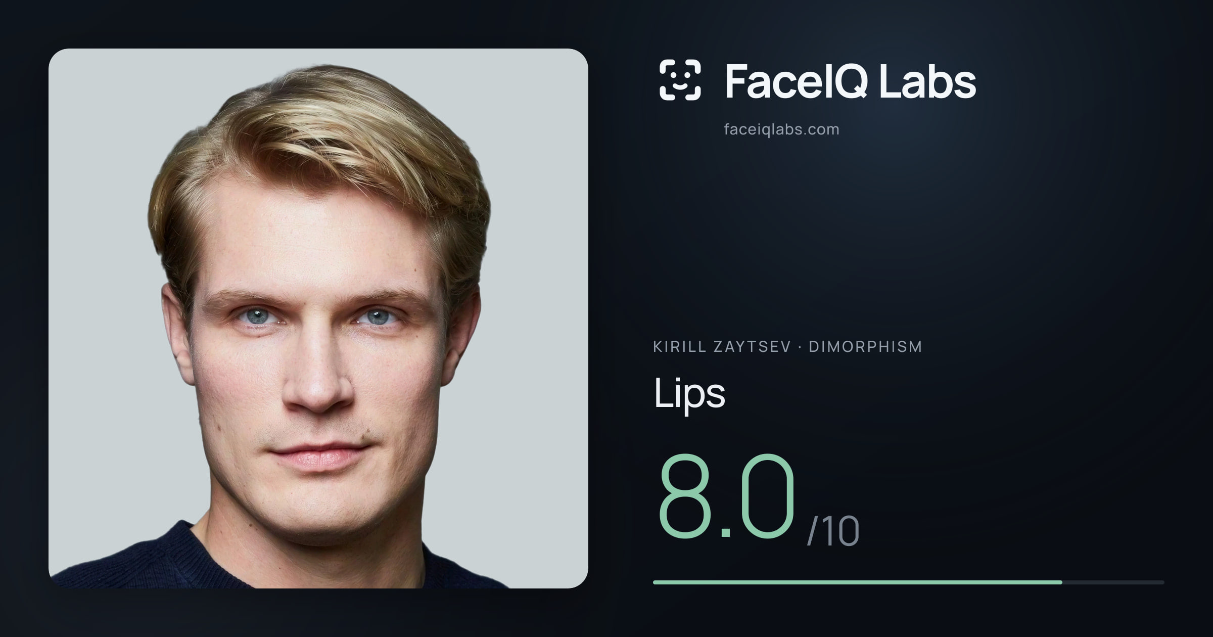 Kirill Zaytsev Lips: 8.0/10, drawn on the photo