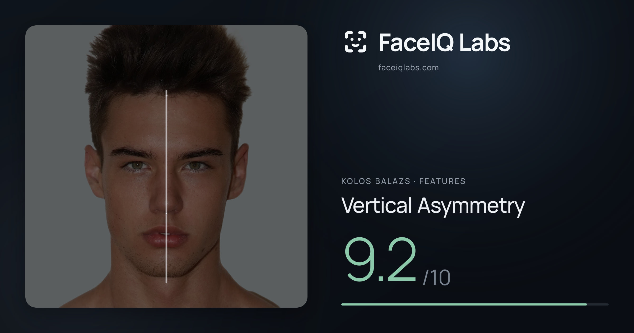 Kolos Balazs Vertical Asymmetry: 9.2/10, drawn on the photo