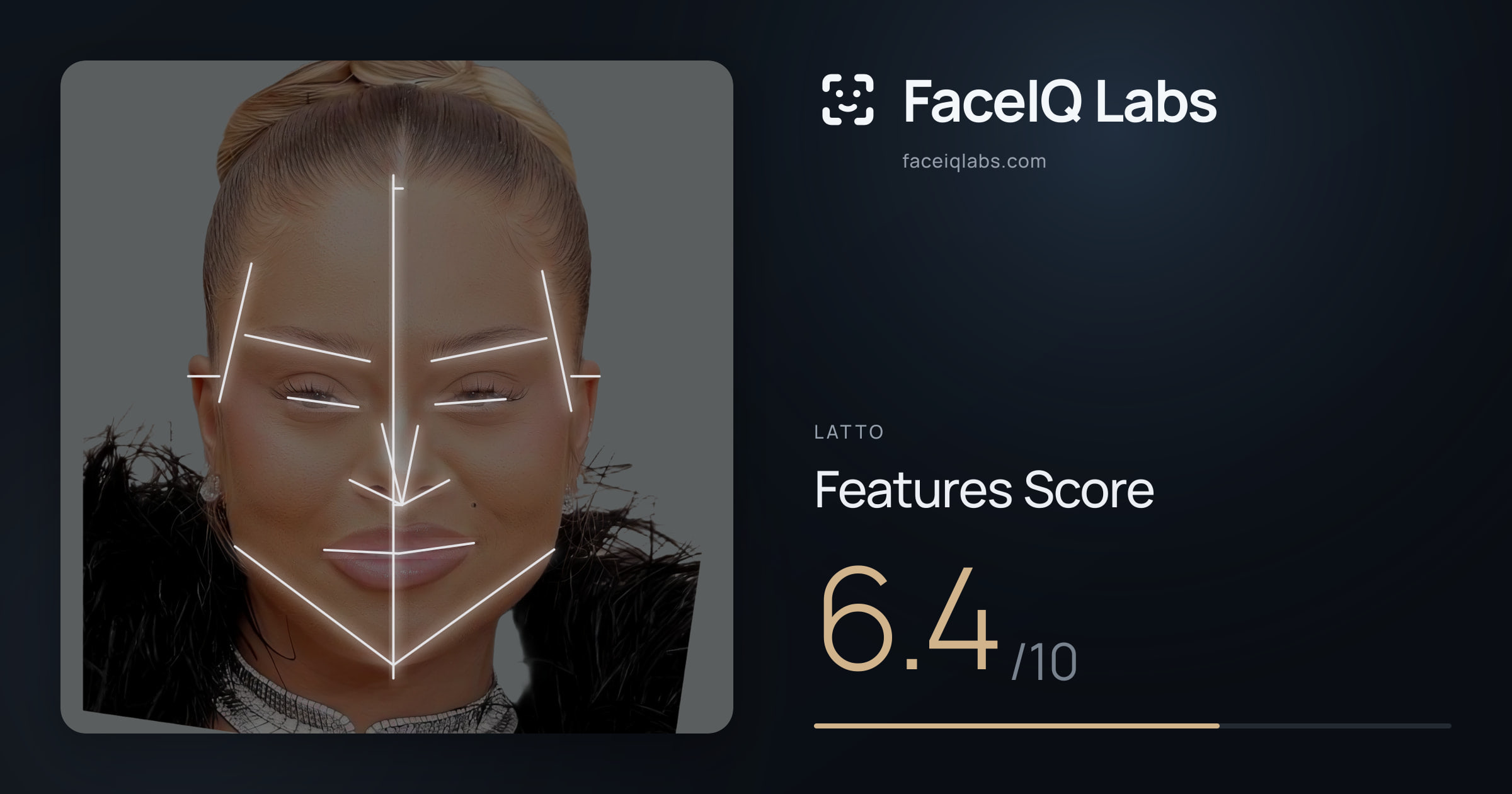 Latto Features: 6.4/10, with each assessment drawn on the photo
