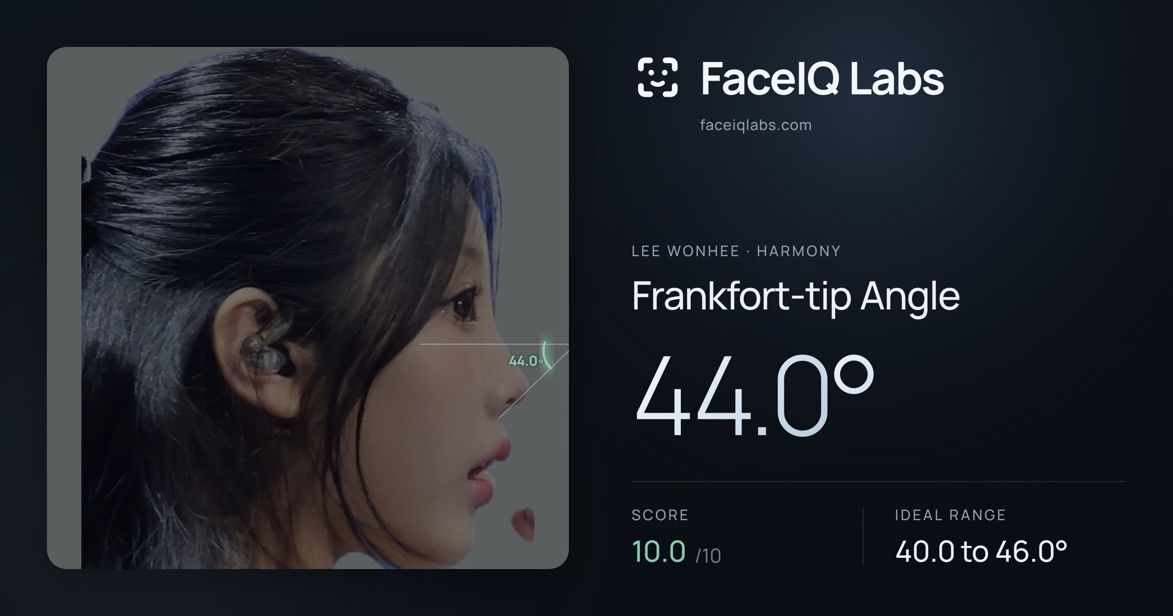 Lee Wonhee Frankfort-tip Angle: 44.0°, drawn on the photo