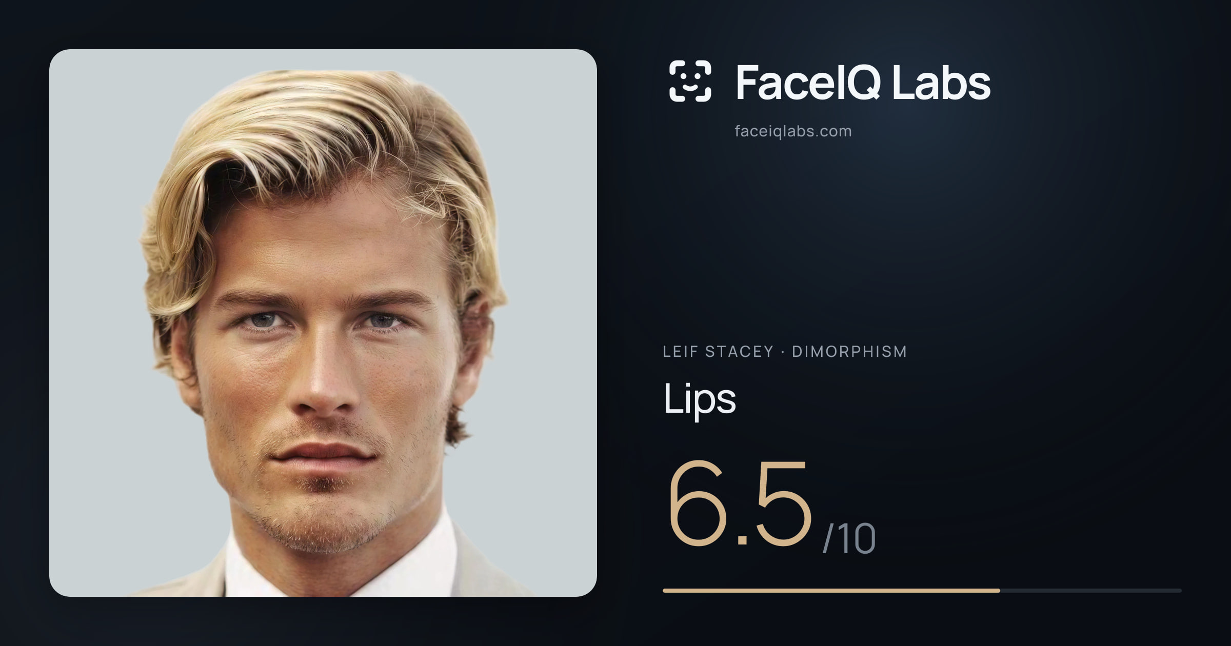 Leif Stacey Lips: 6.5/10, drawn on the photo