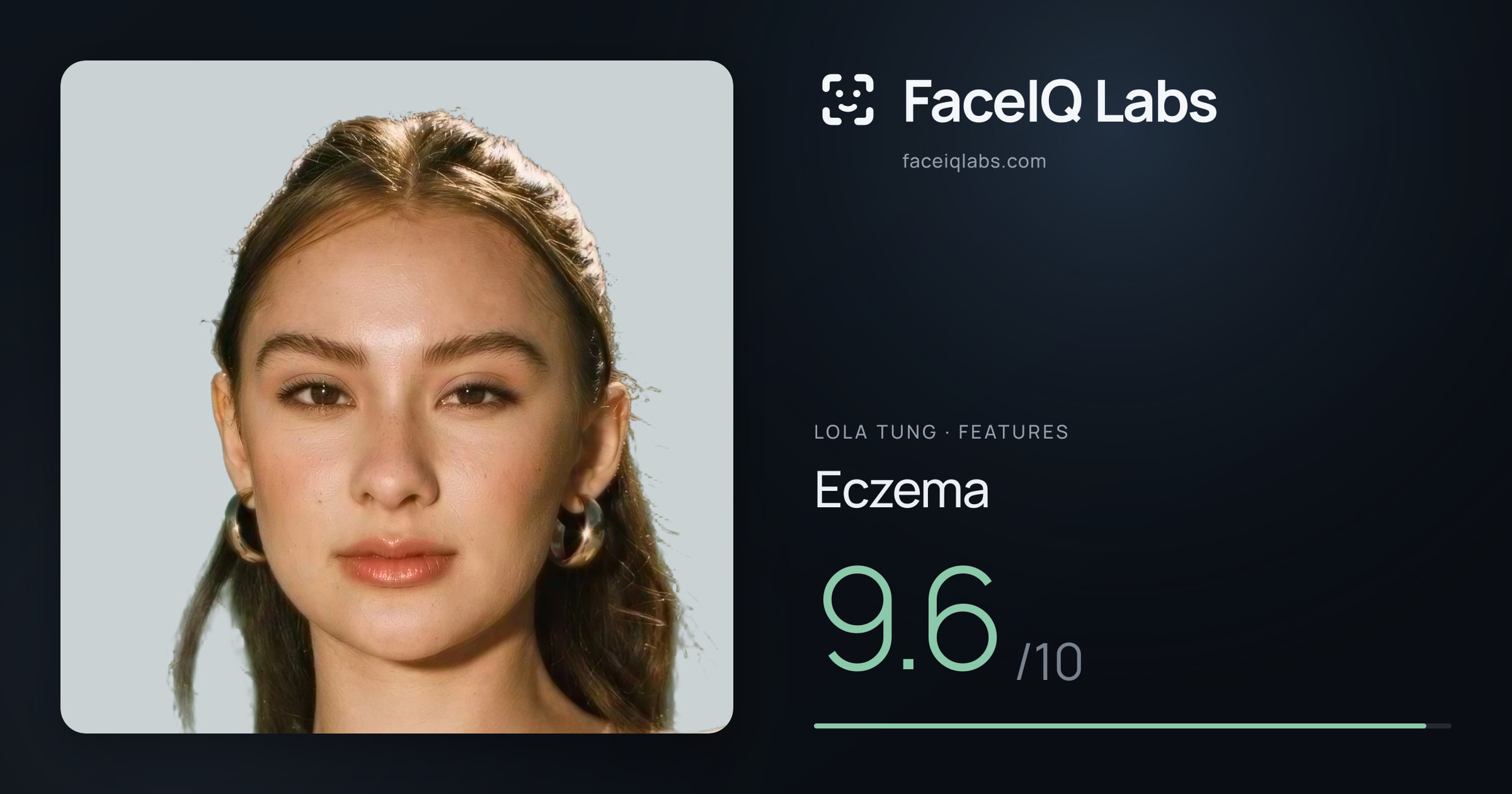 Lola Tung Eczema: 9.6/10, drawn on the photo
