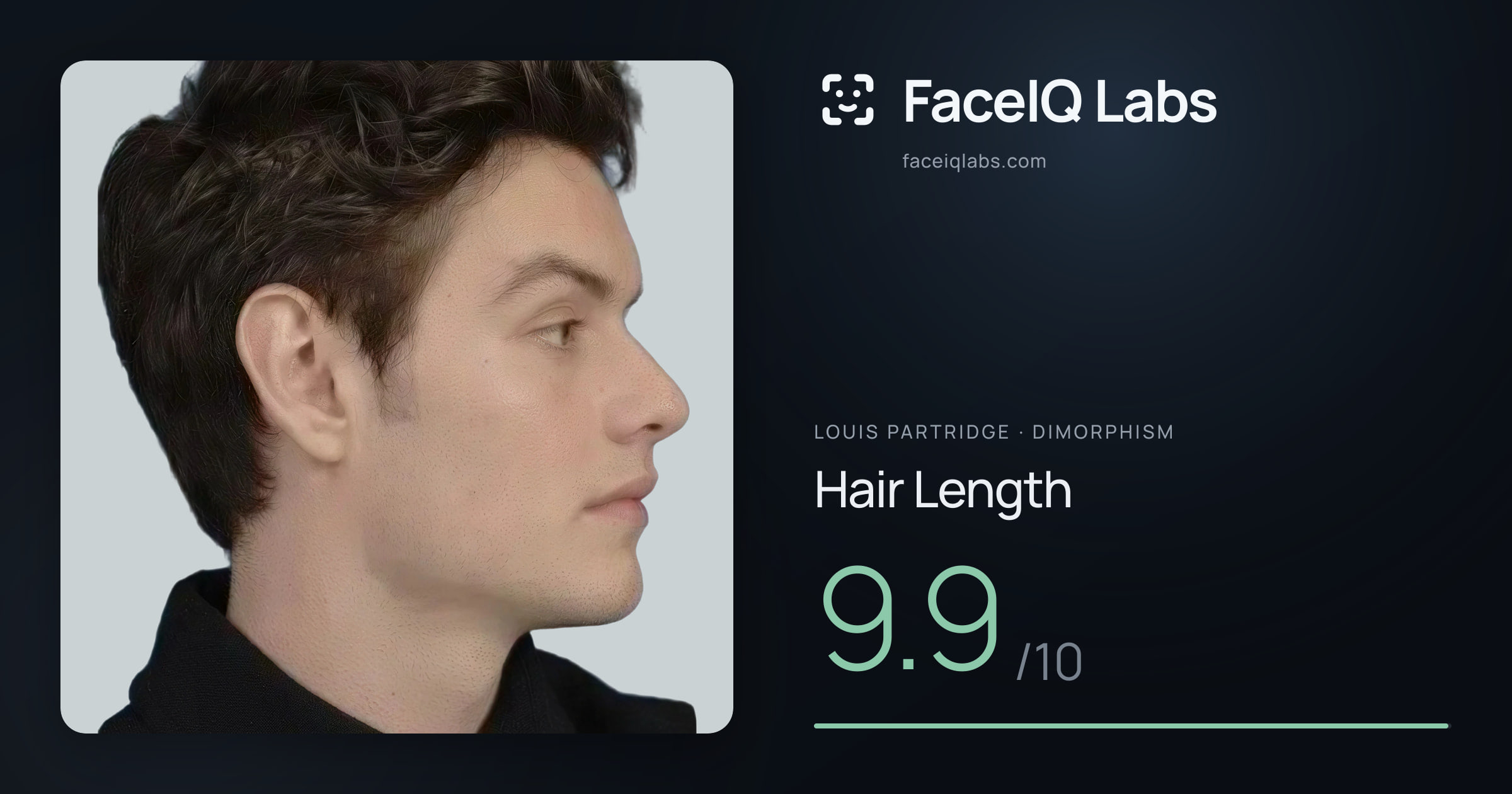 Louis Partridge Hair Length: 9.9/10, drawn on the photo