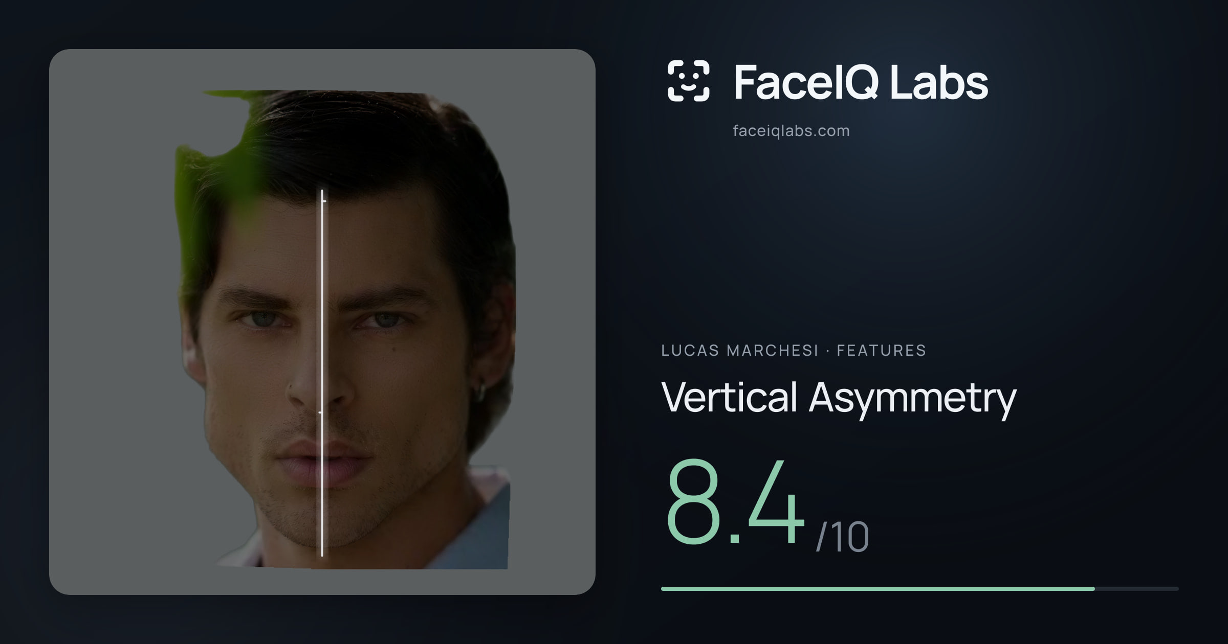 Lucas Marchesi Vertical Asymmetry: 8.4/10, drawn on the photo