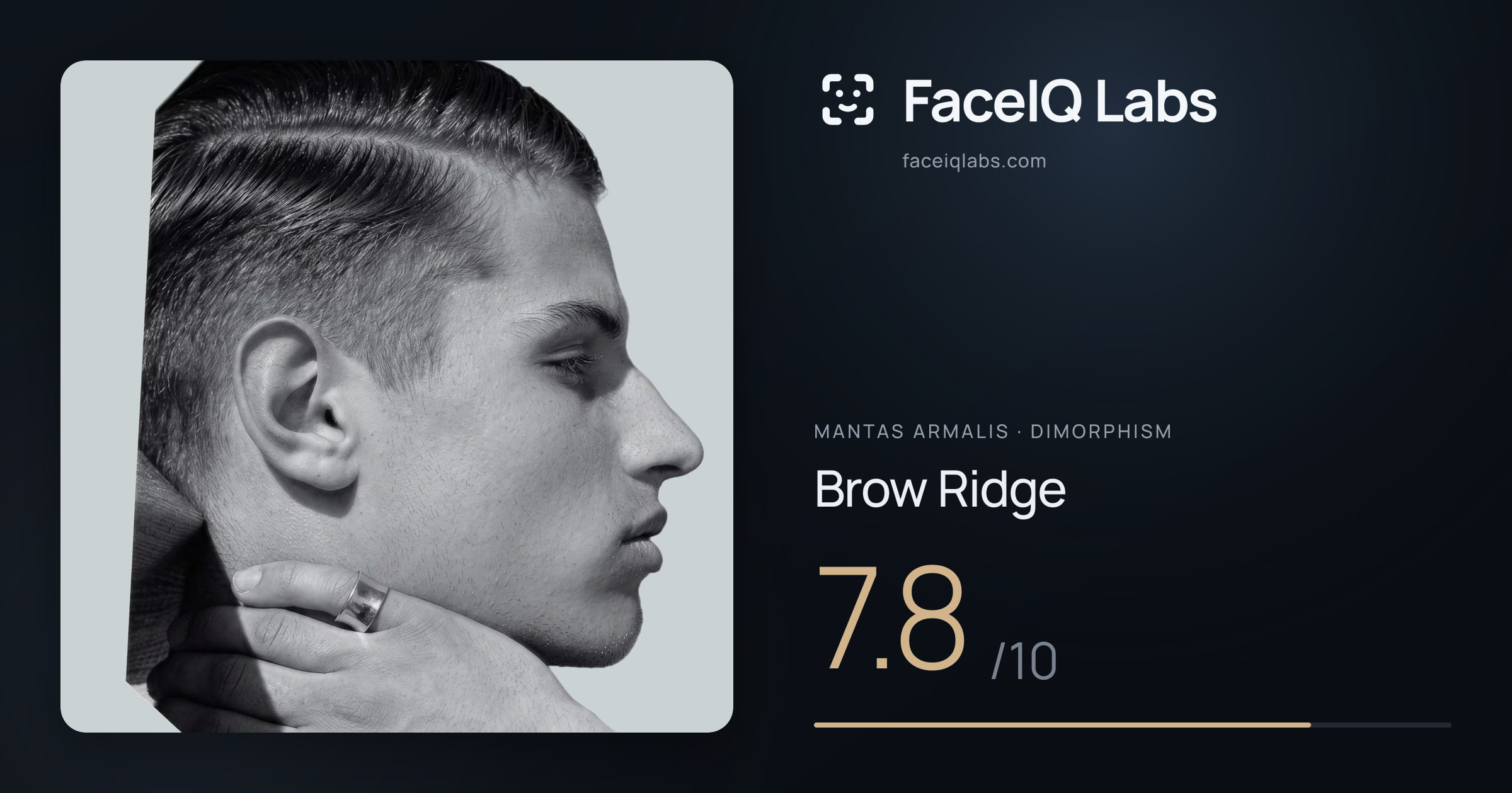 Mantas Armalis Brow Ridge: 7.8/10, drawn on the photo
