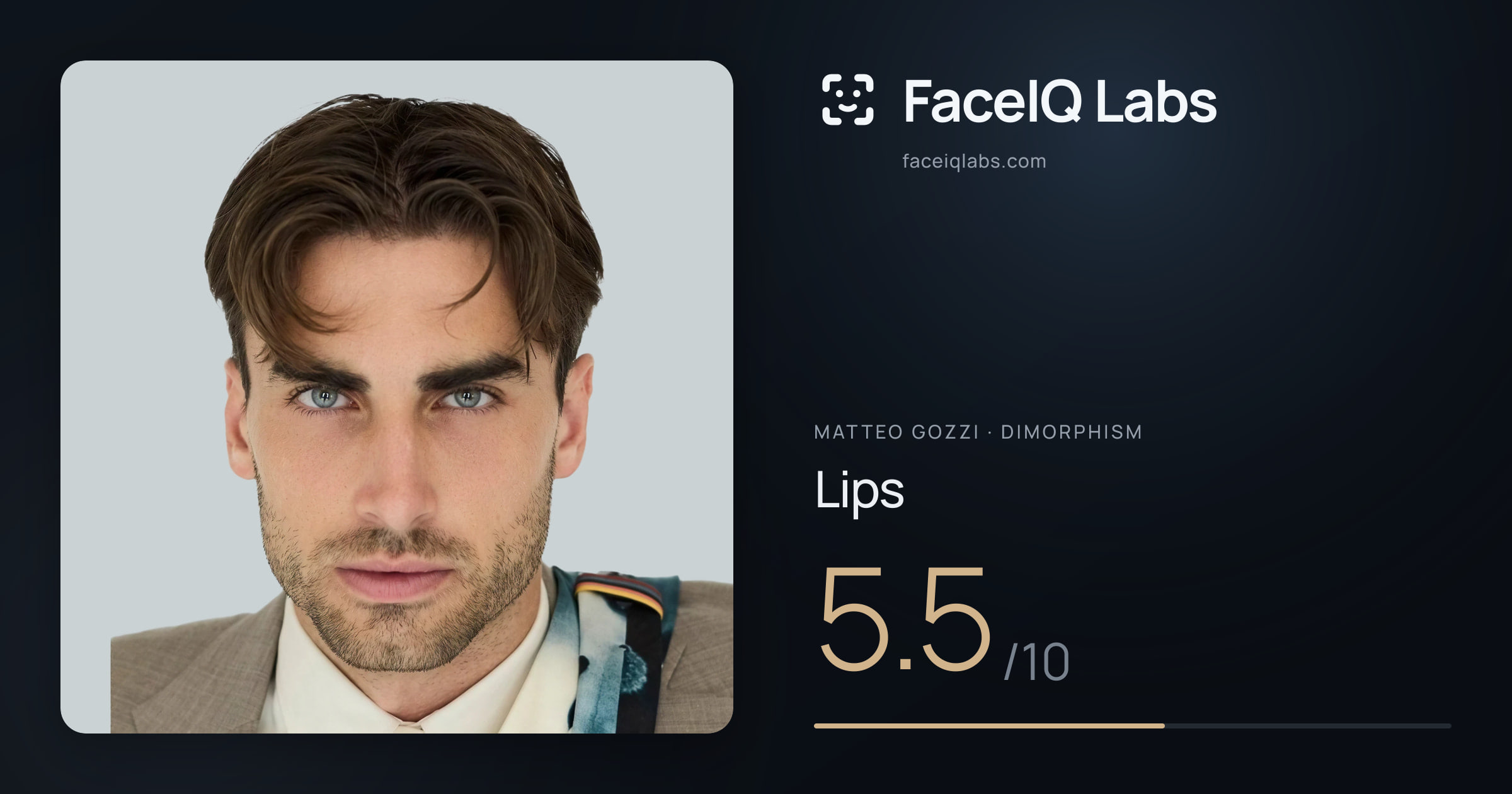 Matteo Gozzi Lips: 5.5/10, drawn on the photo