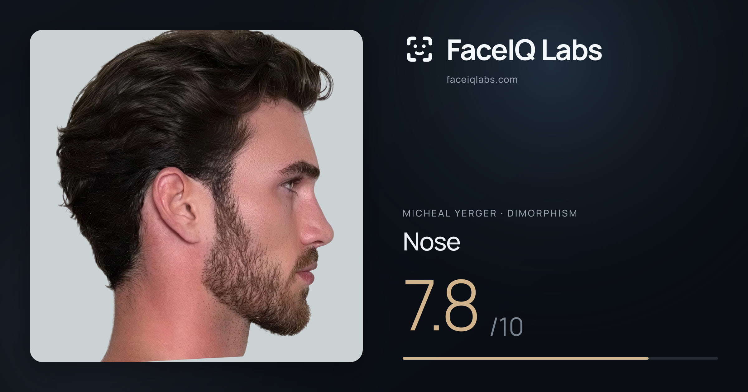 Micheal Yerger Nose: 7.8/10, drawn on the photo