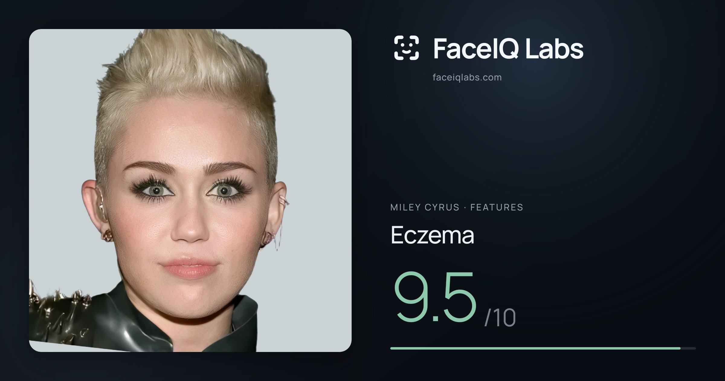 Miley Cyrus Eczema: 9.5/10, drawn on the photo