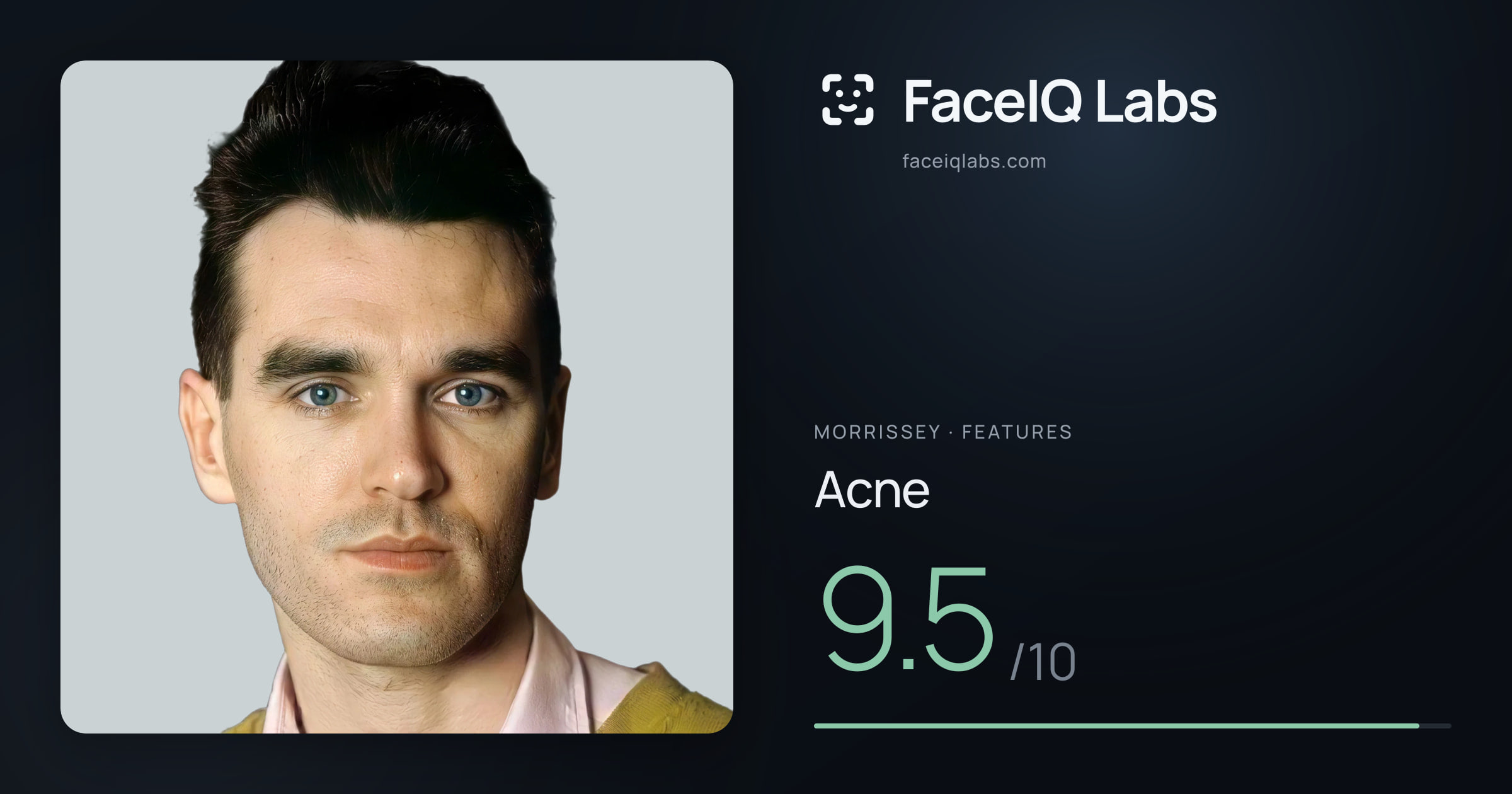 Morrissey Acne: 9.5/10, drawn on the photo