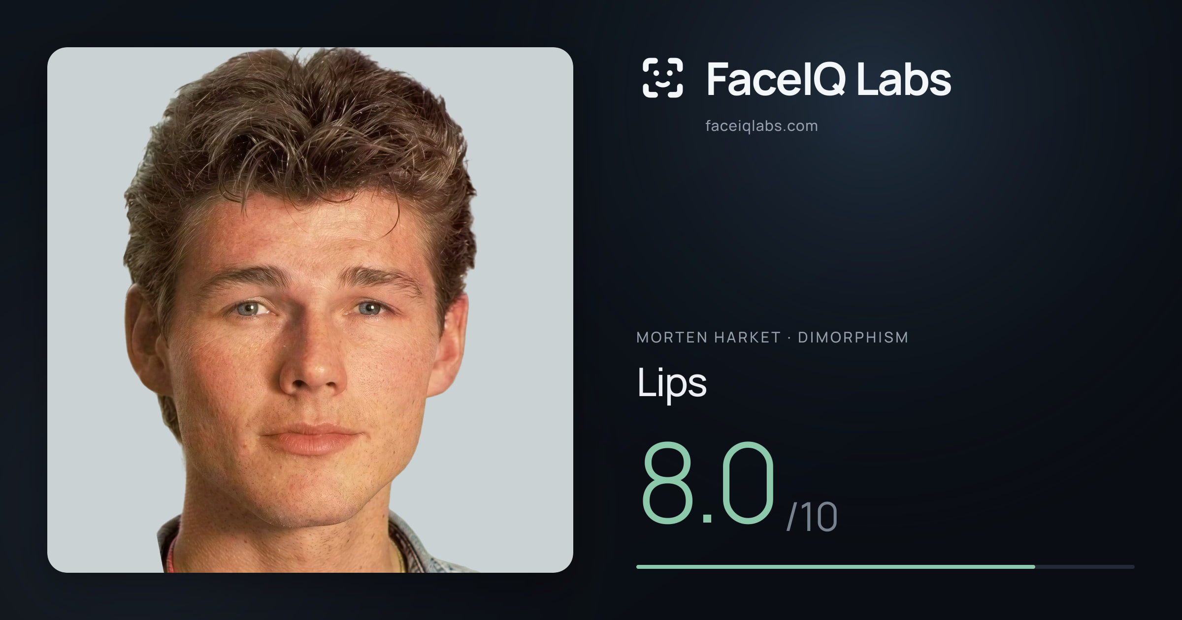 Morten Harket Lips: 8.0/10, drawn on the photo