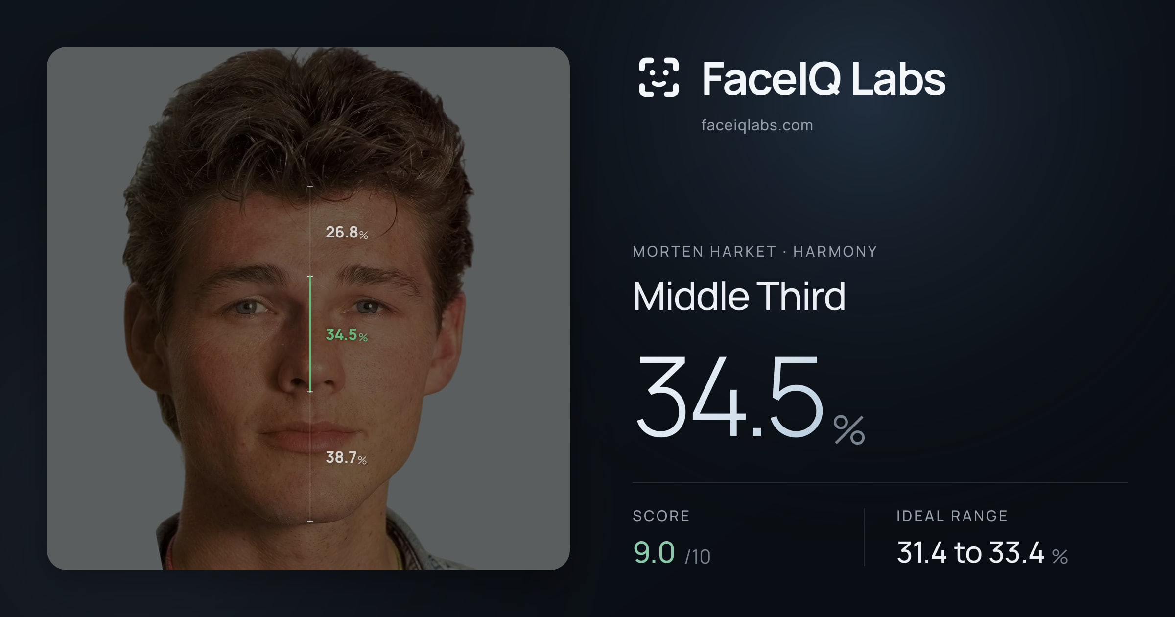 Morten Harket Middle Third: 34.5%, drawn on the photo