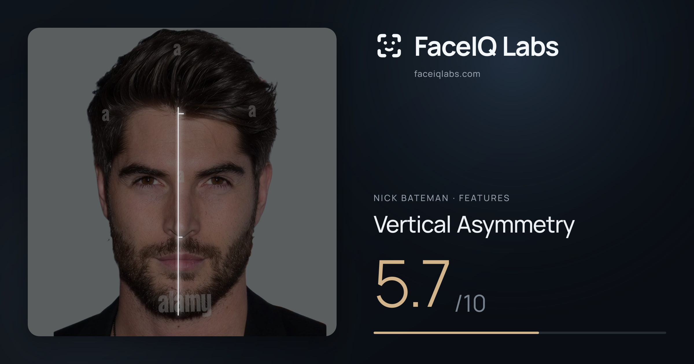 Nick Bateman Vertical Asymmetry: 5.7/10, drawn on the photo