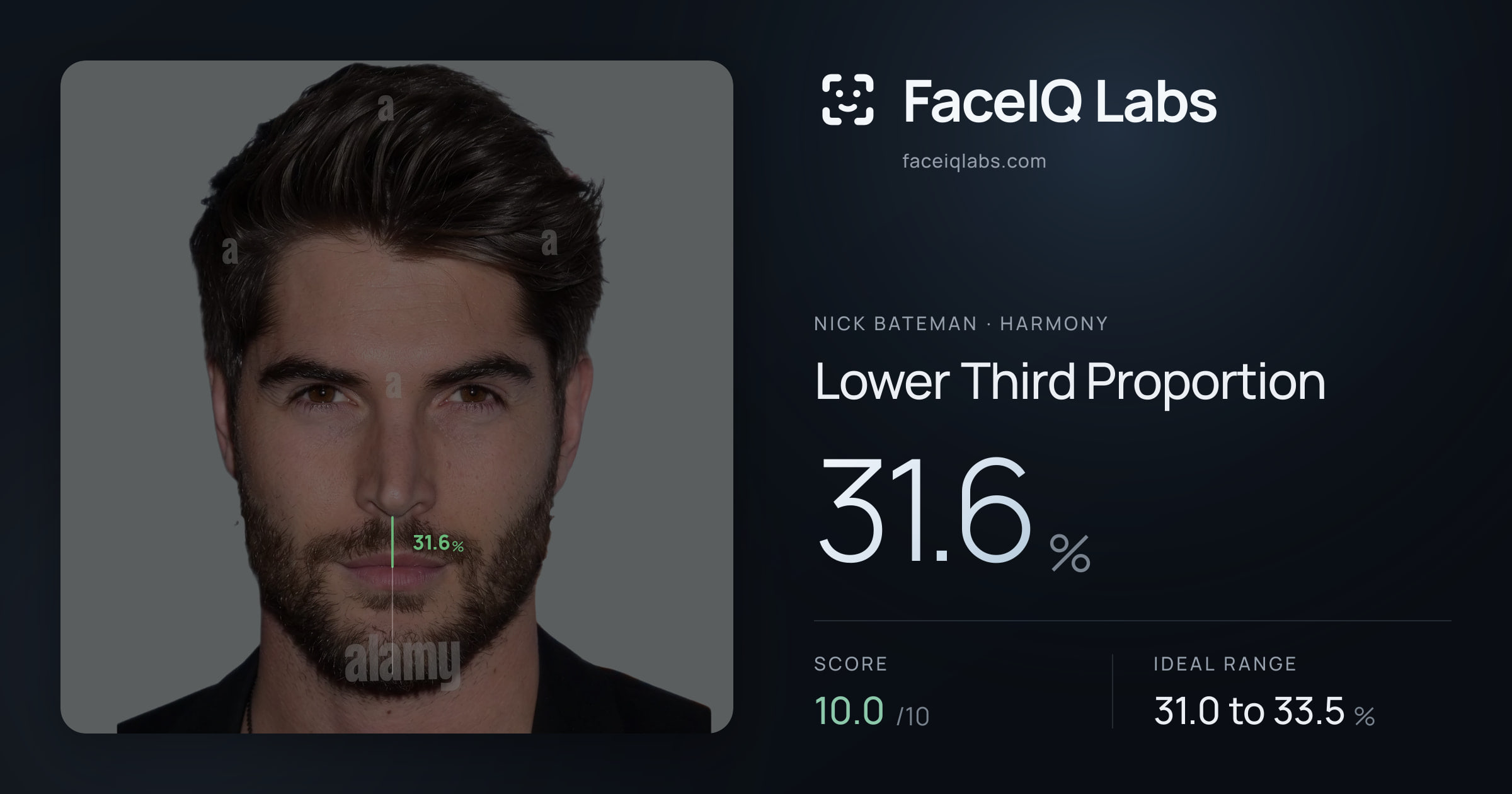 Nick Bateman Lower Third Proportion: 31.7%, drawn on the photo