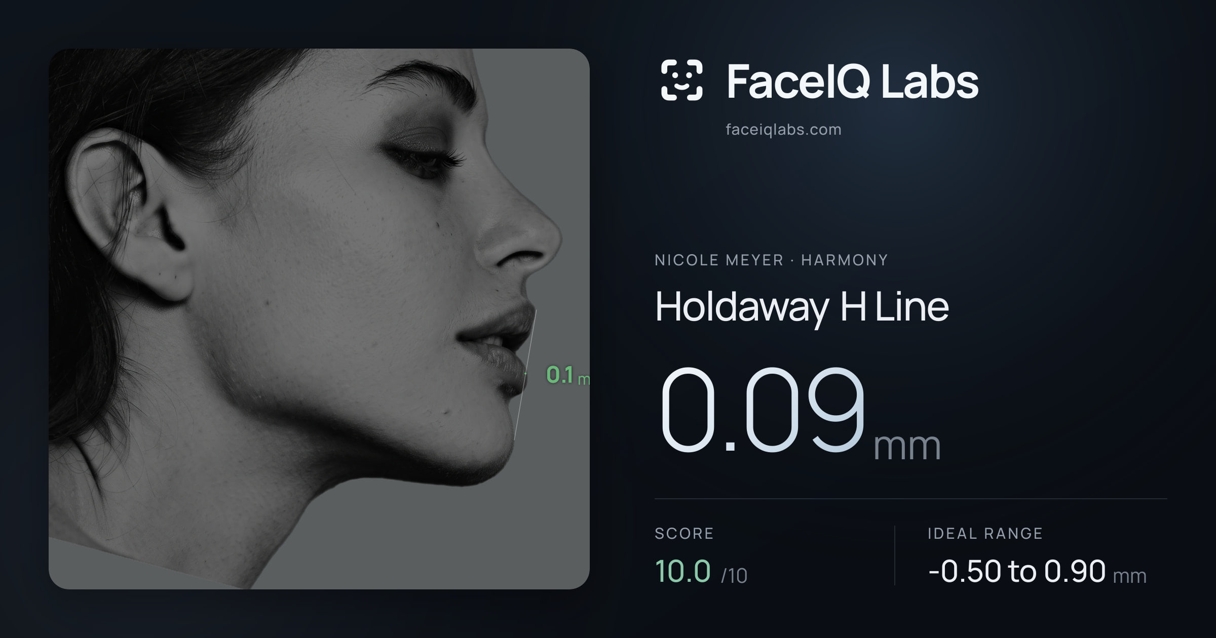 Nicole Meyer Holdaway H Line: 0.09mm, drawn on the photo