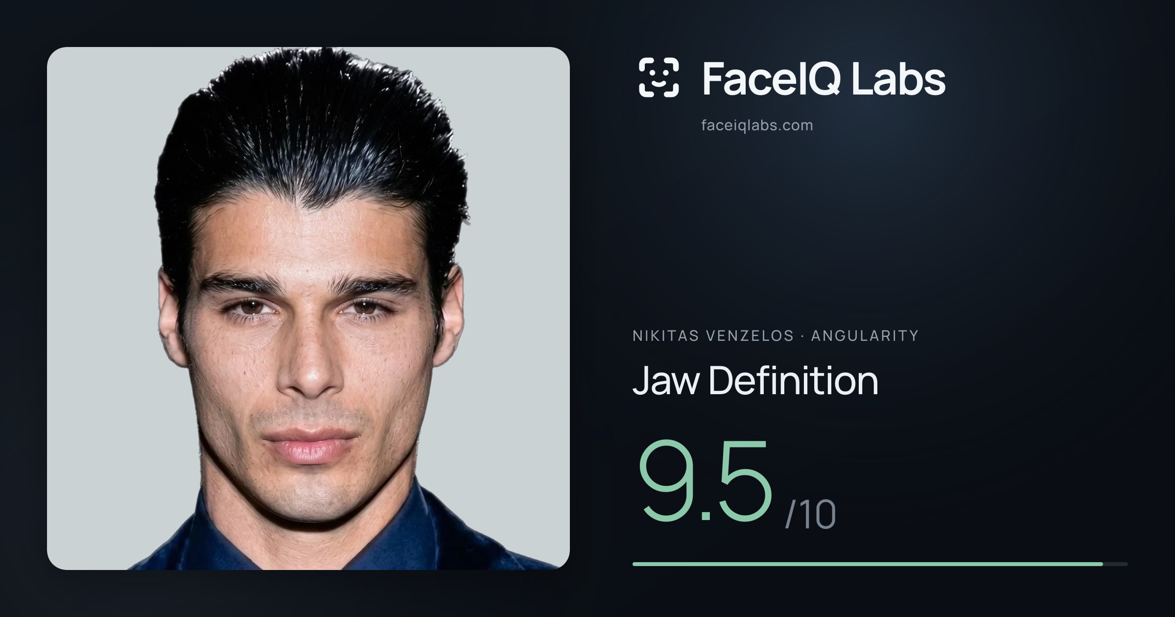 Nikitas Venzelos Jaw Definition: 9.5/10, drawn on the photo