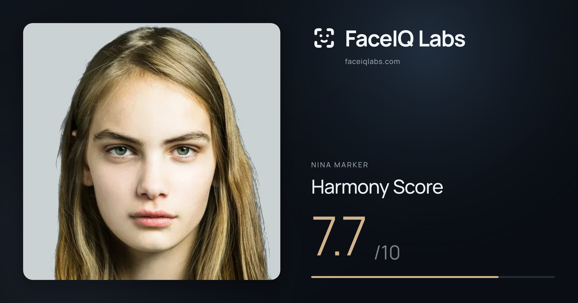 Nina Marker Harmony: 7.7/10, with each ratio's score