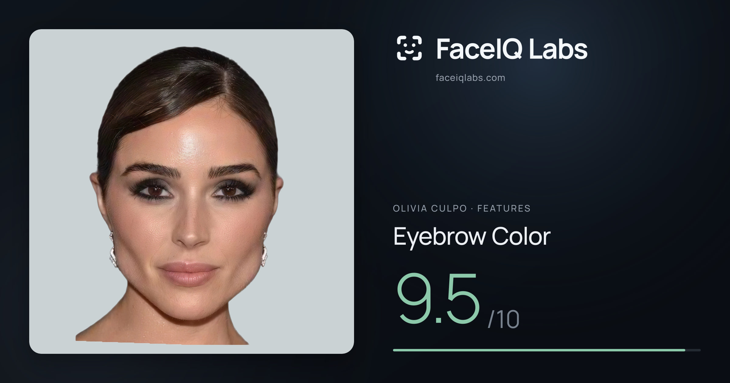 Olivia Culpo Eyebrow Color: 9.5/10, drawn on the photo