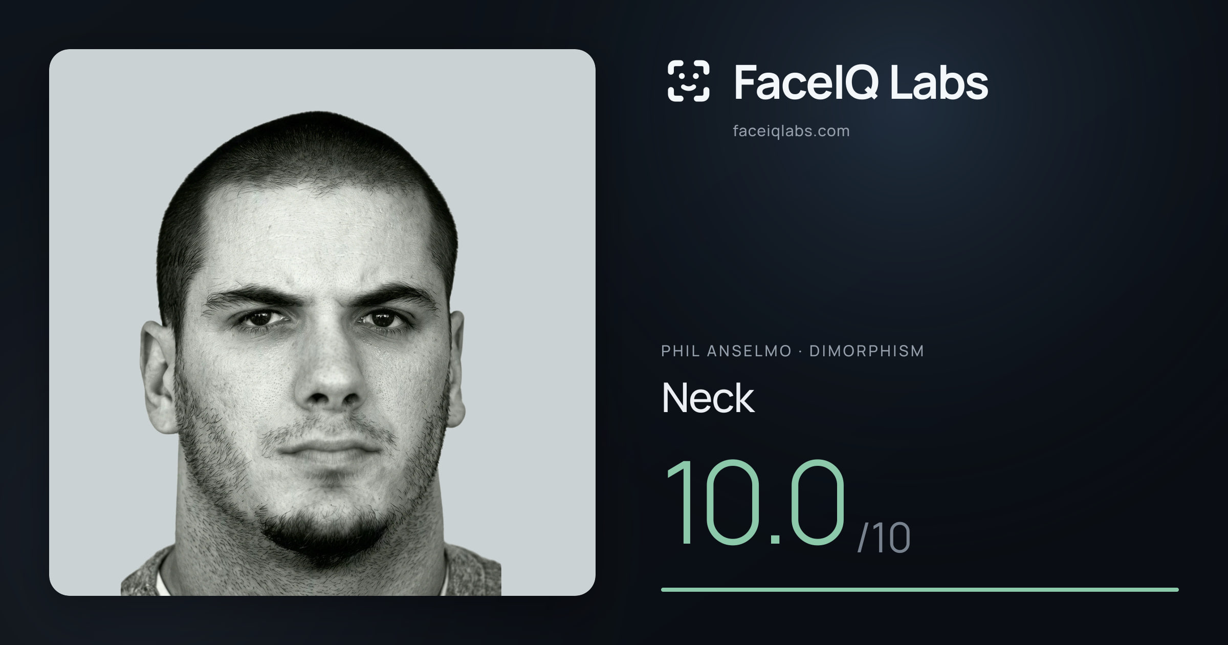 Phil Anselmo Neck: 10.0/10, drawn on the photo