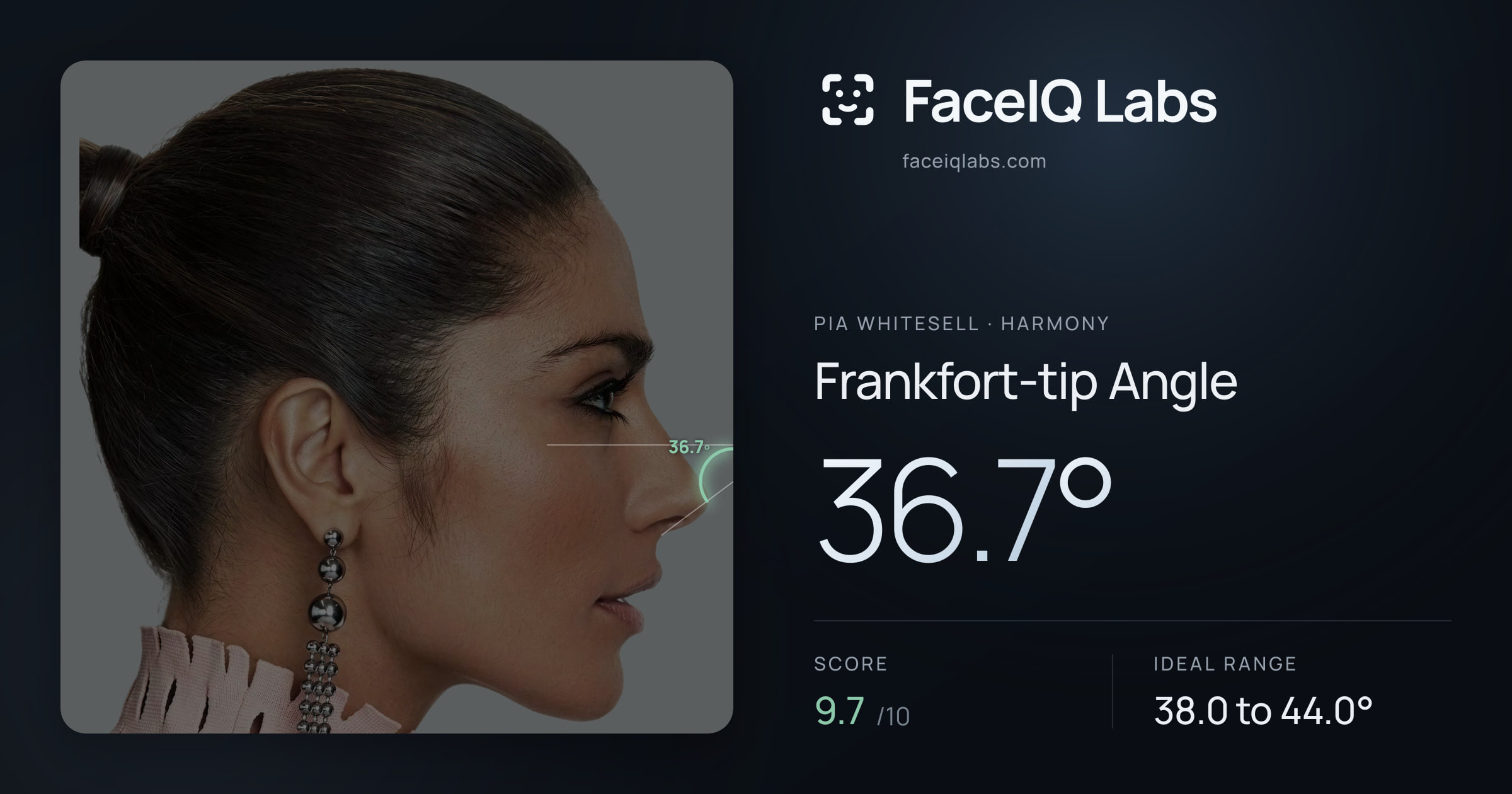 Pia Whitesell Frankfort-tip Angle: 36.7°, drawn on the photo