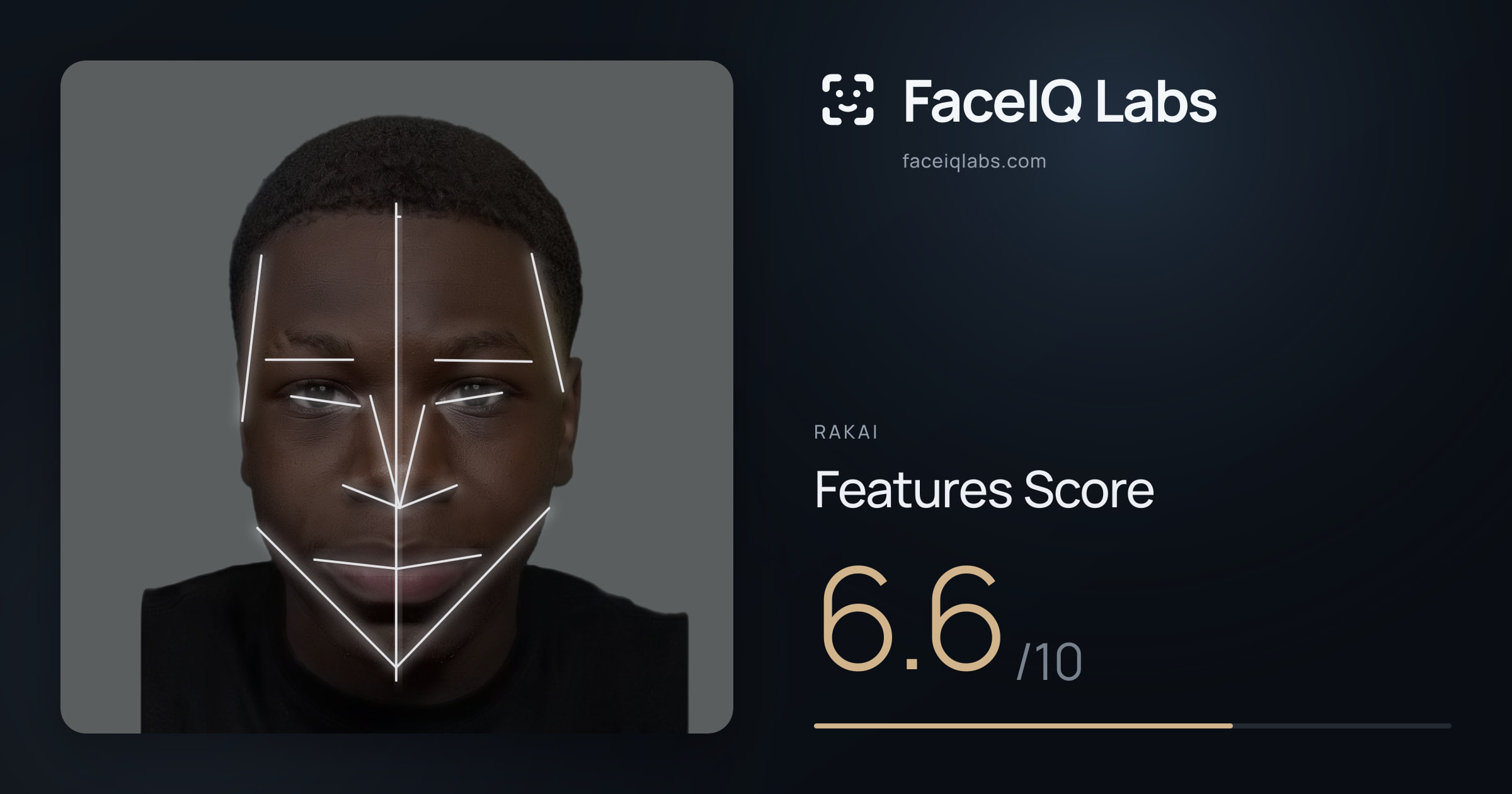 Rakai Features: 6.6/10, with each assessment drawn on the photo