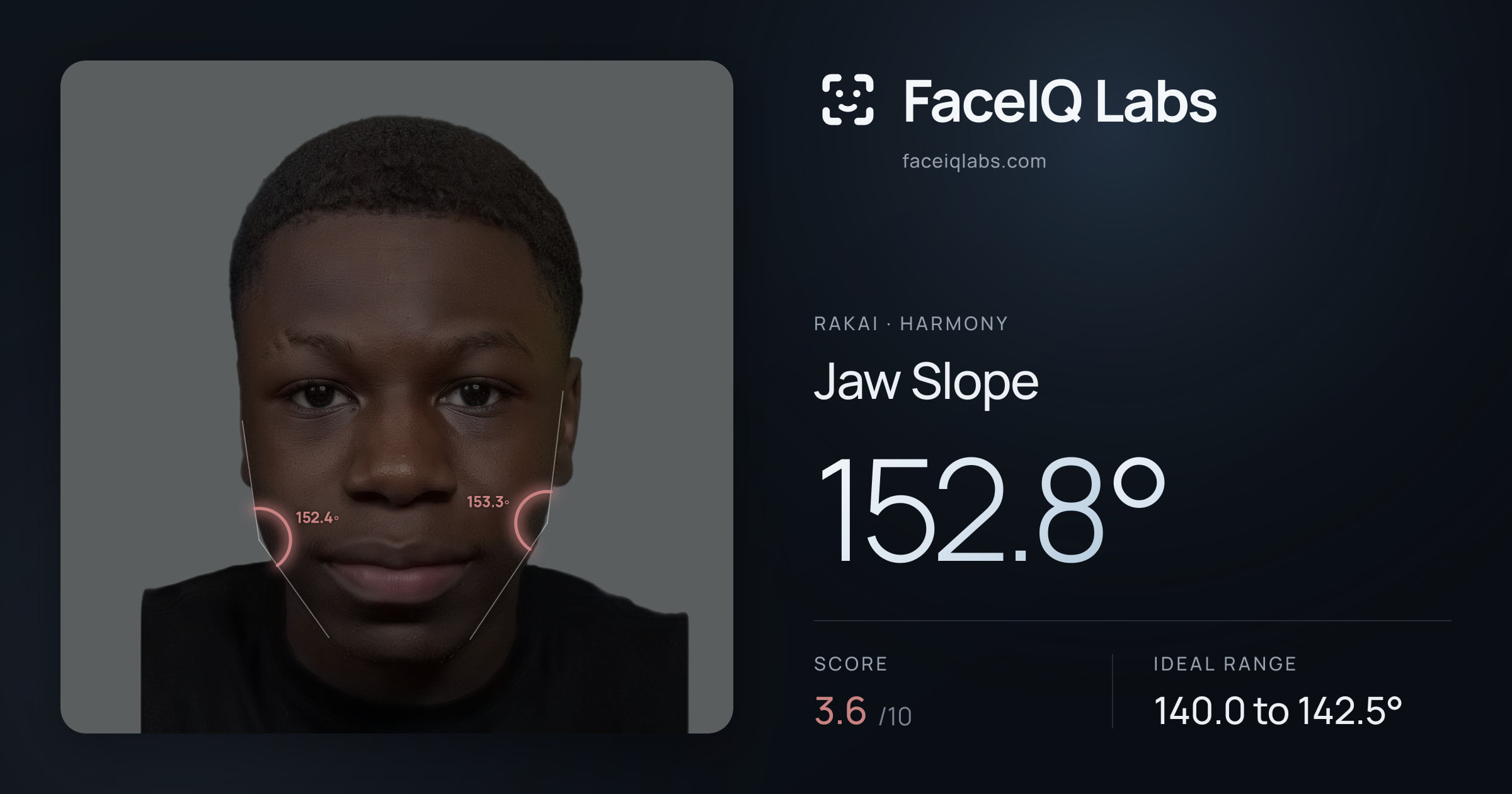 Rakai Jaw Slope: 152.8°, drawn on the photo