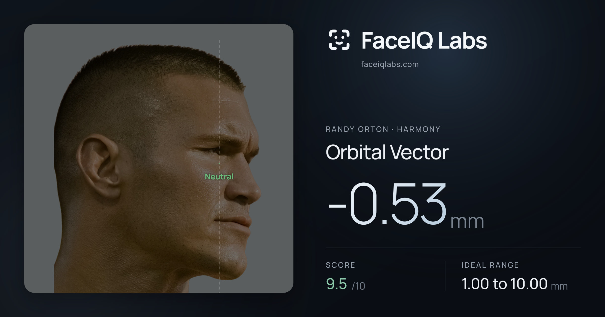Randy Orton Orbital Vector: -0.53mm, drawn on the photo