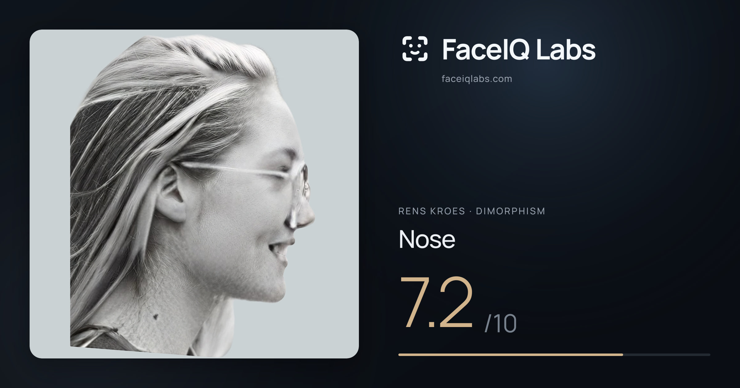 Rens Kroes Nose: 7.2/10, drawn on the photo