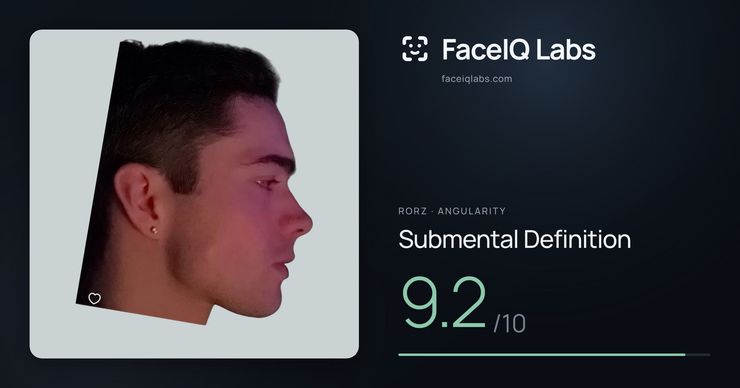Rorz Submental Definition: 9.2/10, drawn on the photo