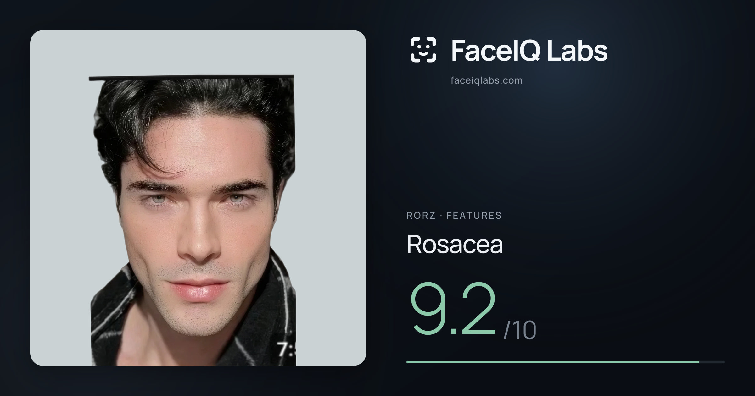 Rorz Rosacea: 9.2/10, drawn on the photo