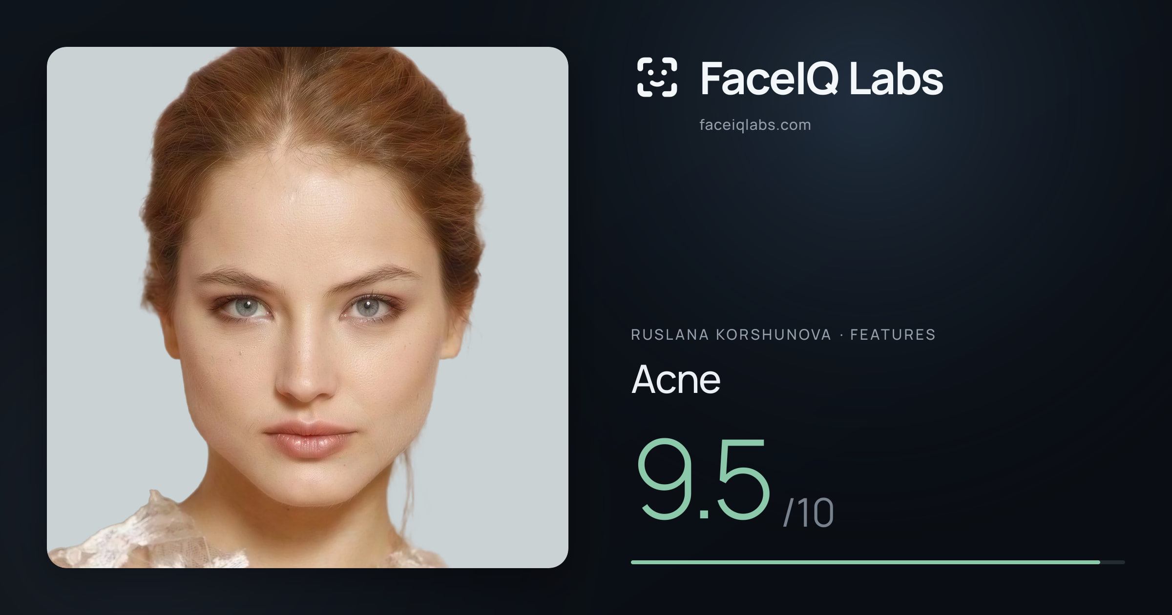 Ruslana Korshunova Acne: 9.5/10, drawn on the photo