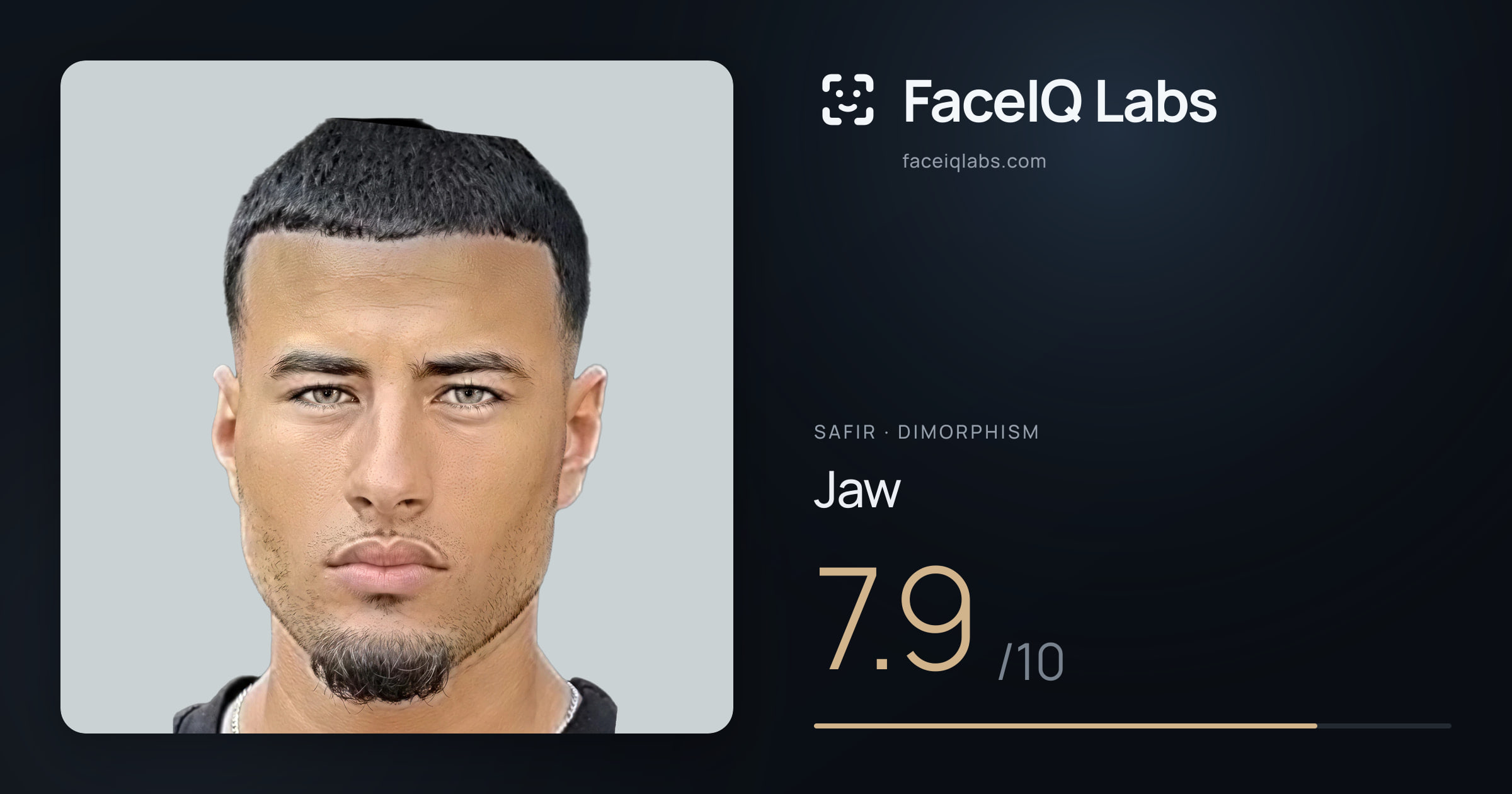 Safir Jaw: 8.5/10, drawn on the photo