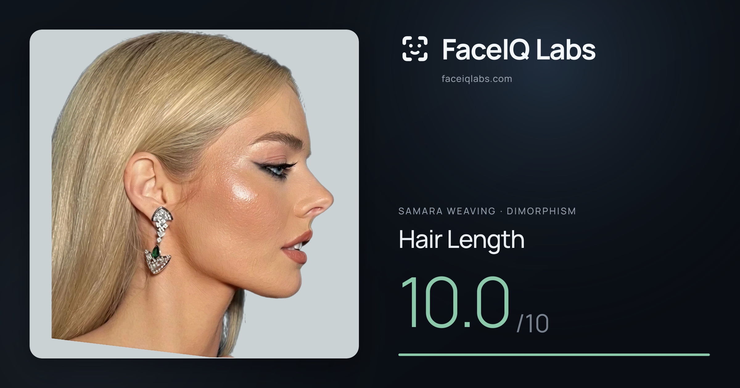 Samara Weaving Hair Length: 10.0/10, drawn on the photo
