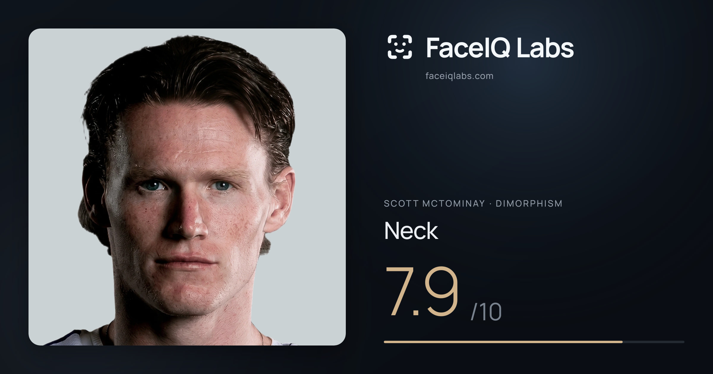 Scott Mctominay Neck: 7.9/10, drawn on the photo