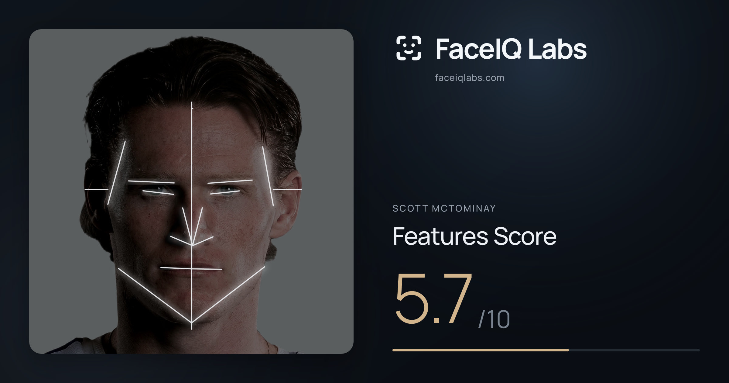 Scott Mctominay Features: 5.7/10, with each assessment drawn on the photo