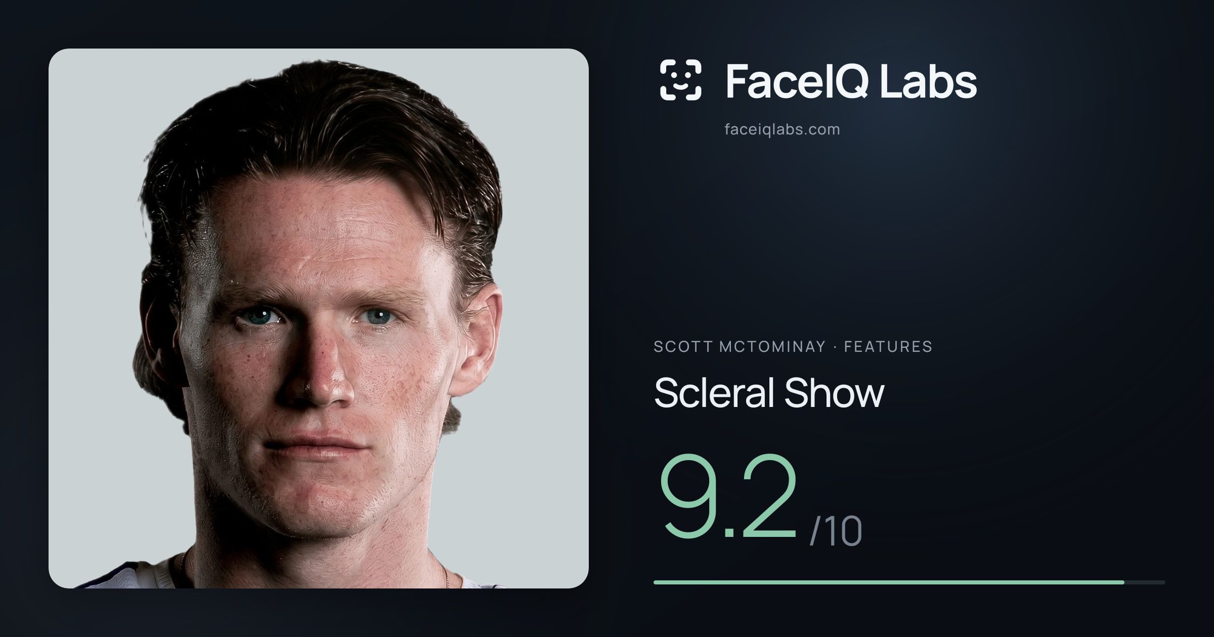 Scott Mctominay Scleral Show: 9.2/10, drawn on the photo