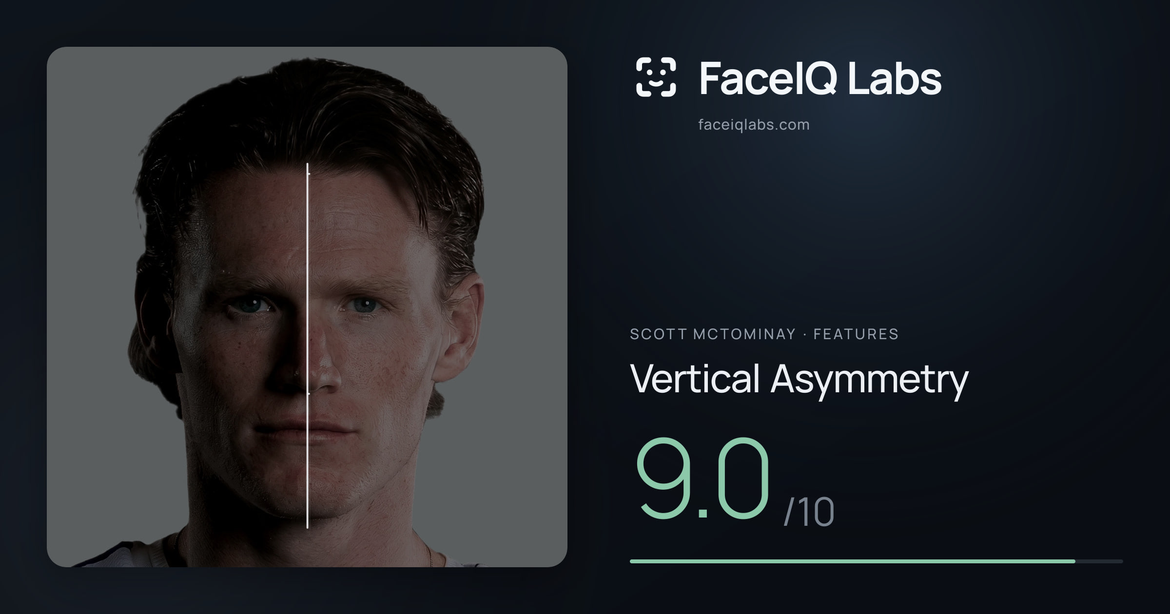 Scott Mctominay Vertical Asymmetry: 9.0/10, drawn on the photo