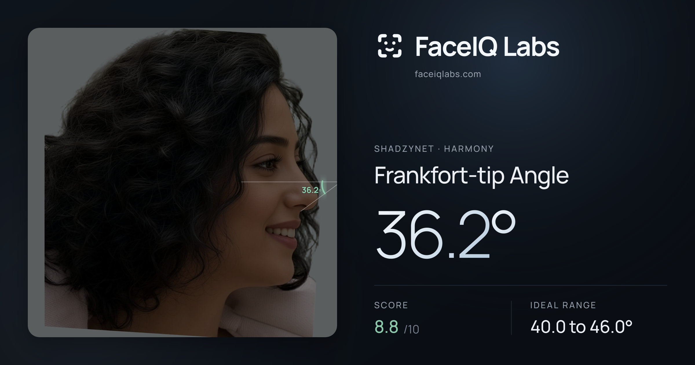 Shadzynet Frankfort-tip Angle: 36.2°, drawn on the photo