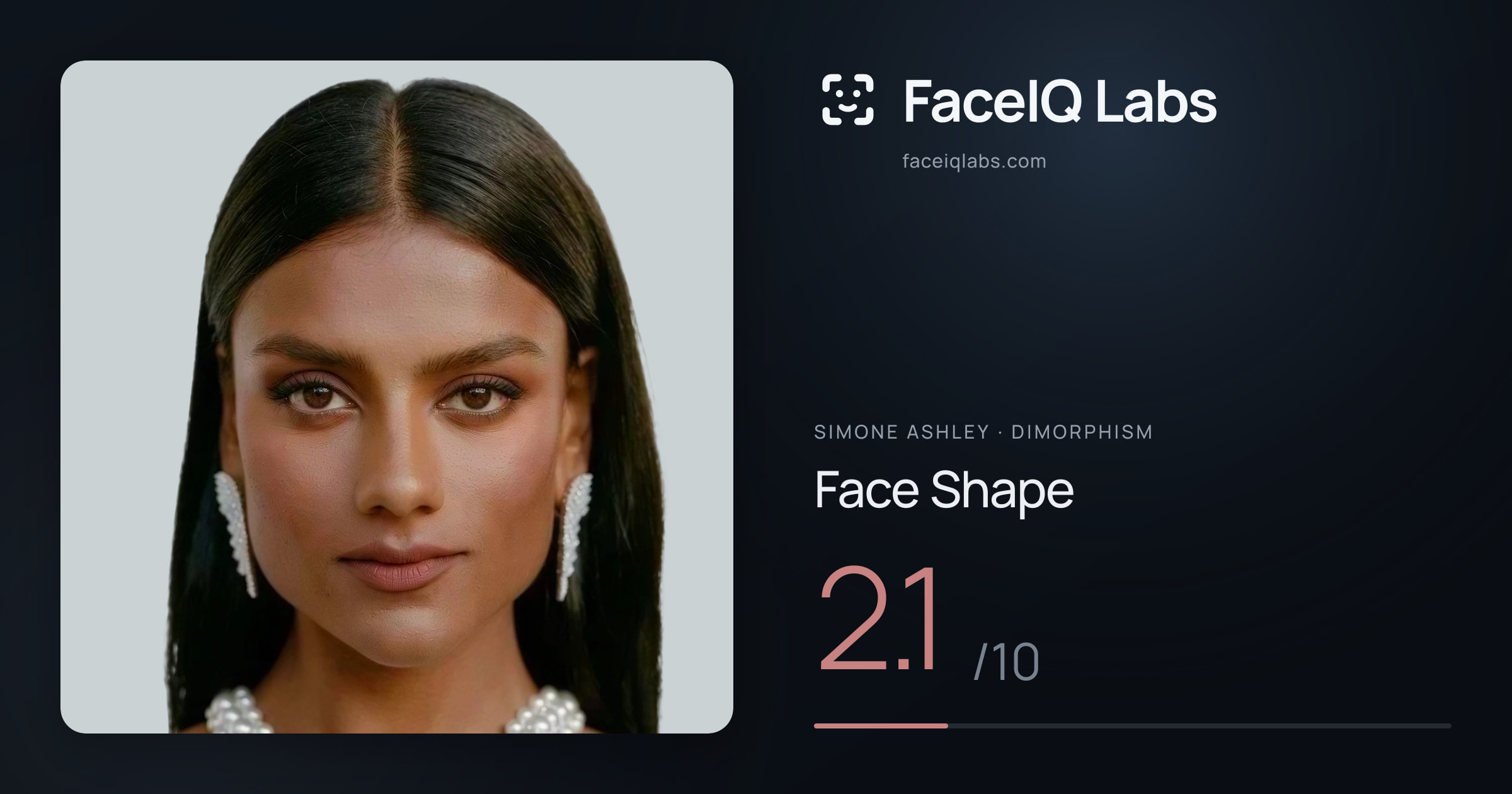 Simone Ashley Face Shape: 5.5/10, drawn on the photo