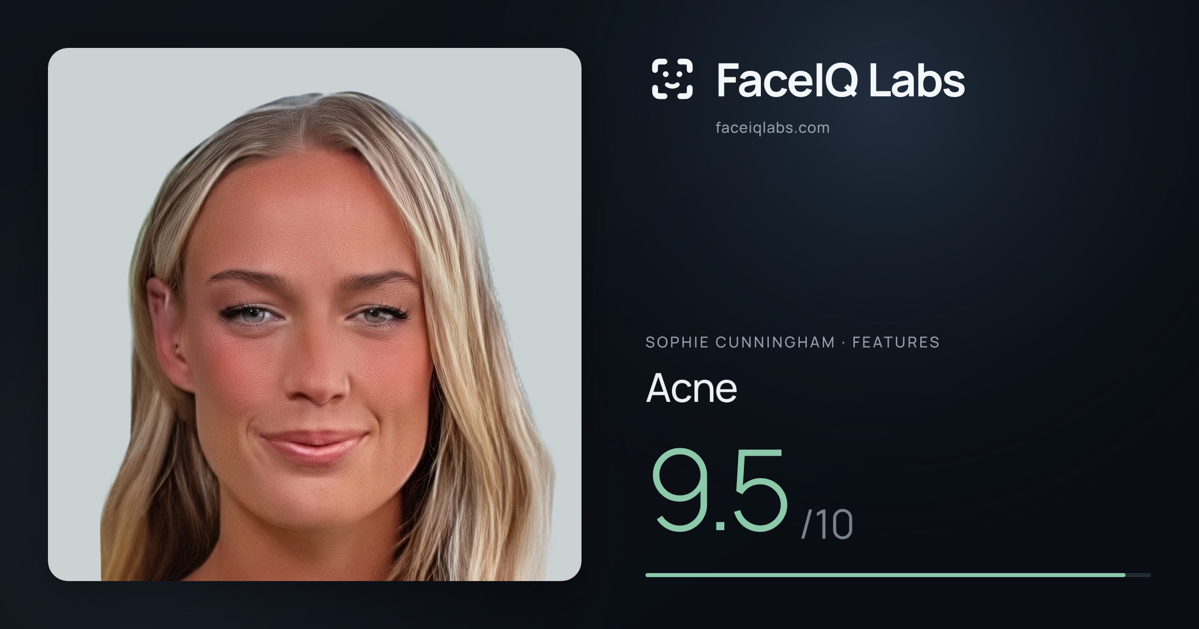 Sophie Cunningham Acne: 9.5/10, drawn on the photo