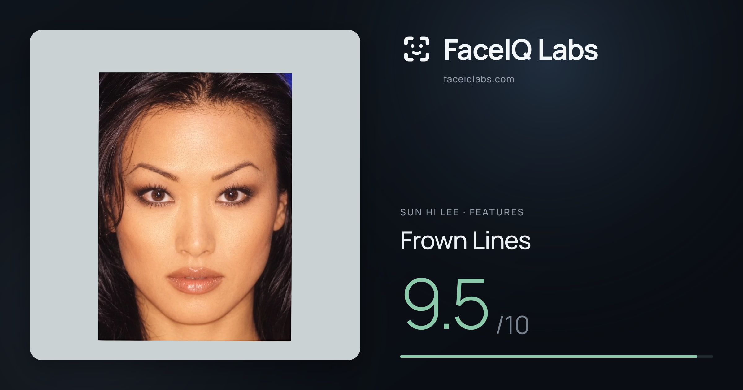 Sun Hi Lee Frown Lines: 9.5/10, drawn on the photo