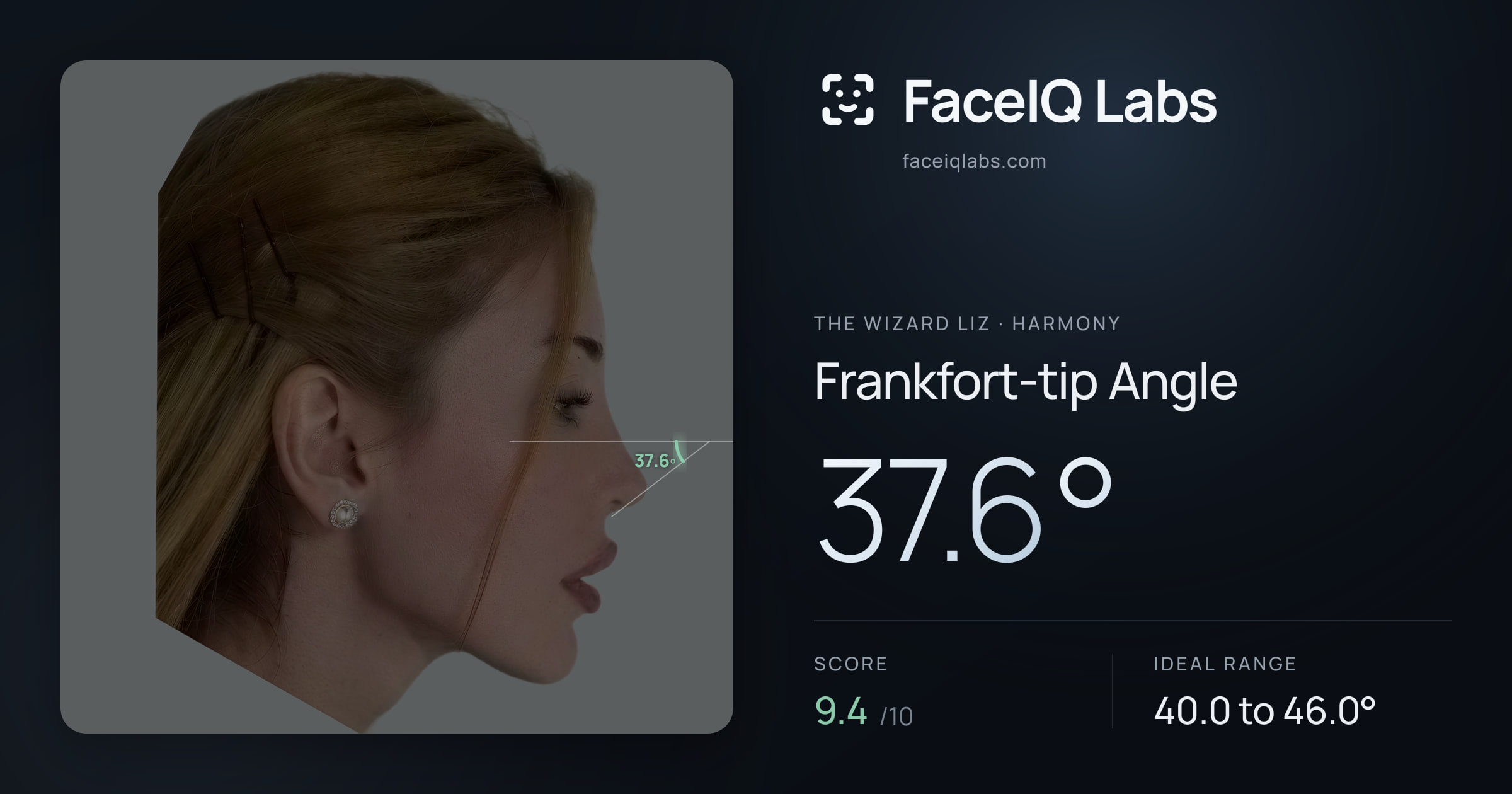 The Wizard Liz Frankfort-tip Angle: 37.6°, drawn on the photo
