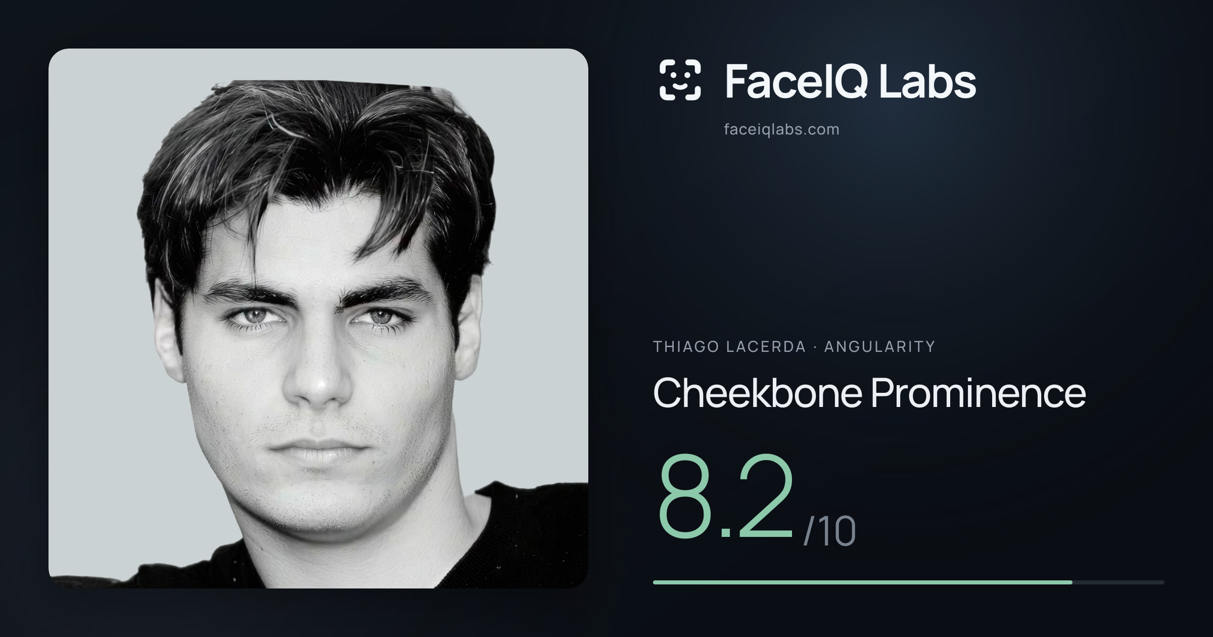 Thiago Lacerda Cheekbone Prominence: 8.2/10, drawn on the photo