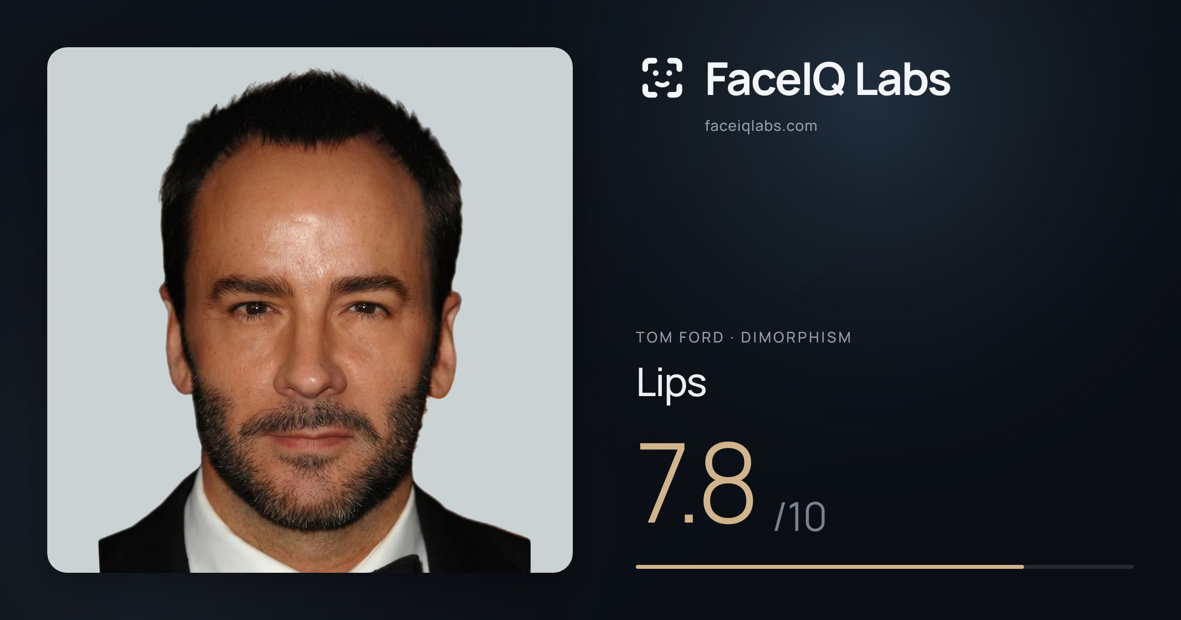 Tom Ford Lips: 7.8/10, drawn on the photo