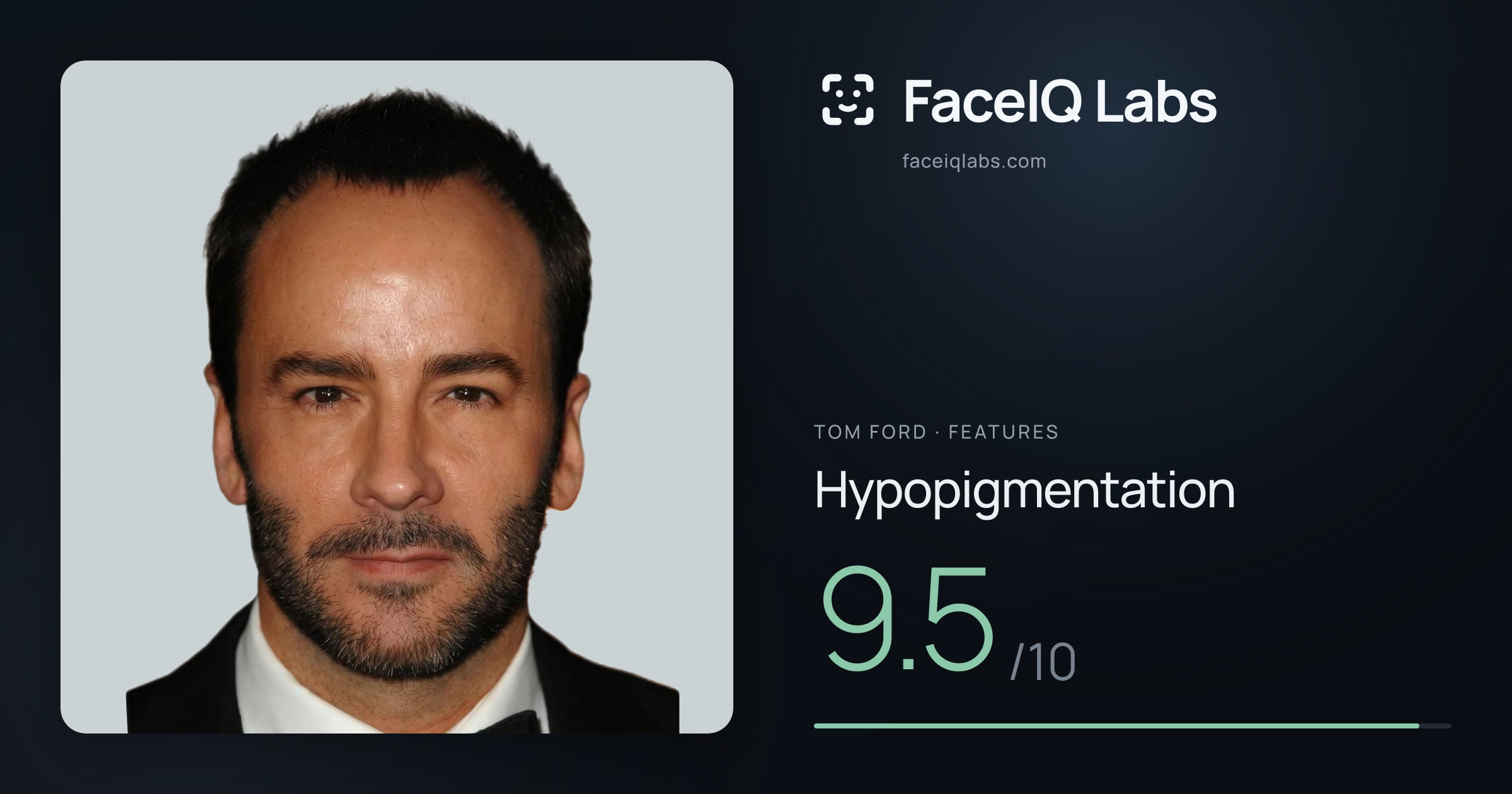 Tom Ford Hypopigmentation: 9.5/10, drawn on the photo