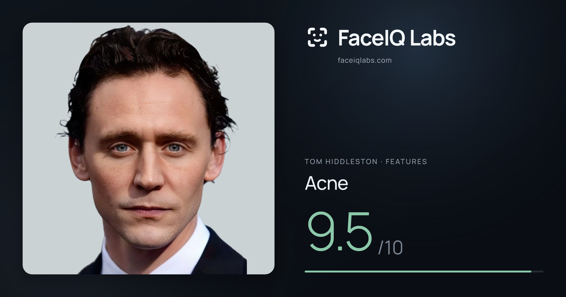 Tom Hiddleston Acne: 9.5/10, drawn on the photo