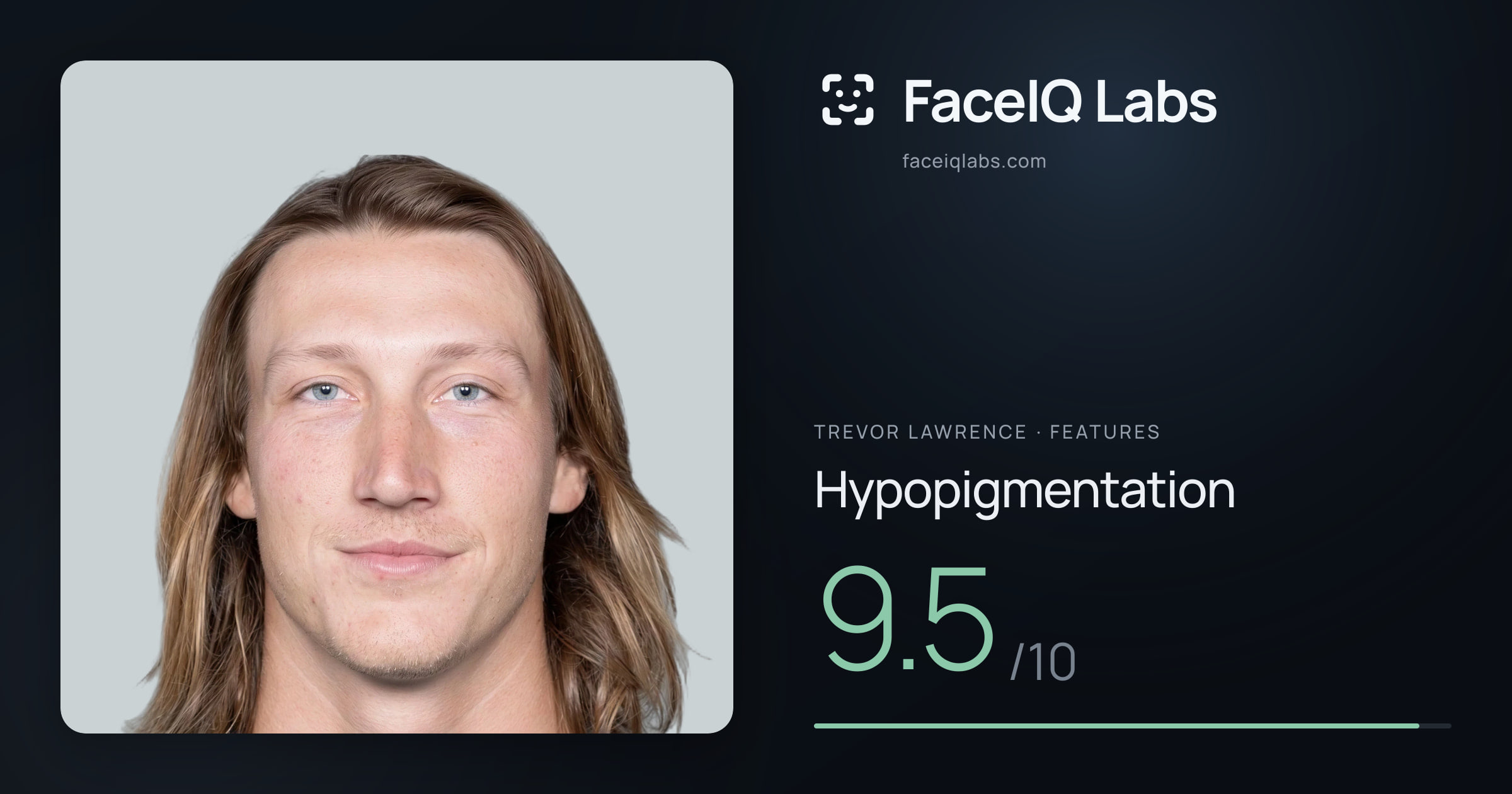 Trevor Lawrence Hypopigmentation: 9.5/10, drawn on the photo