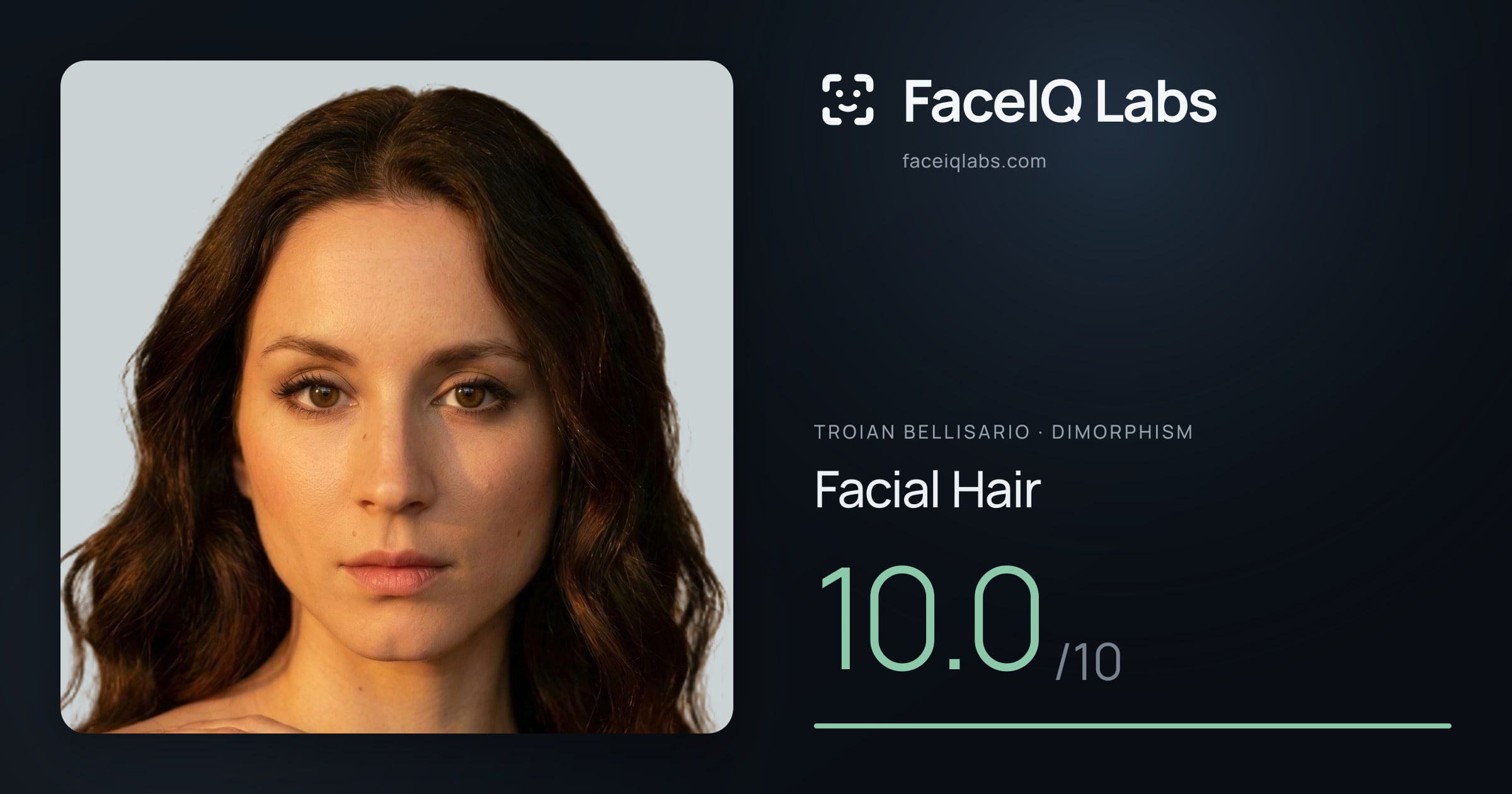 Troian Bellisario Facial Hair: 10.0/10, drawn on the photo